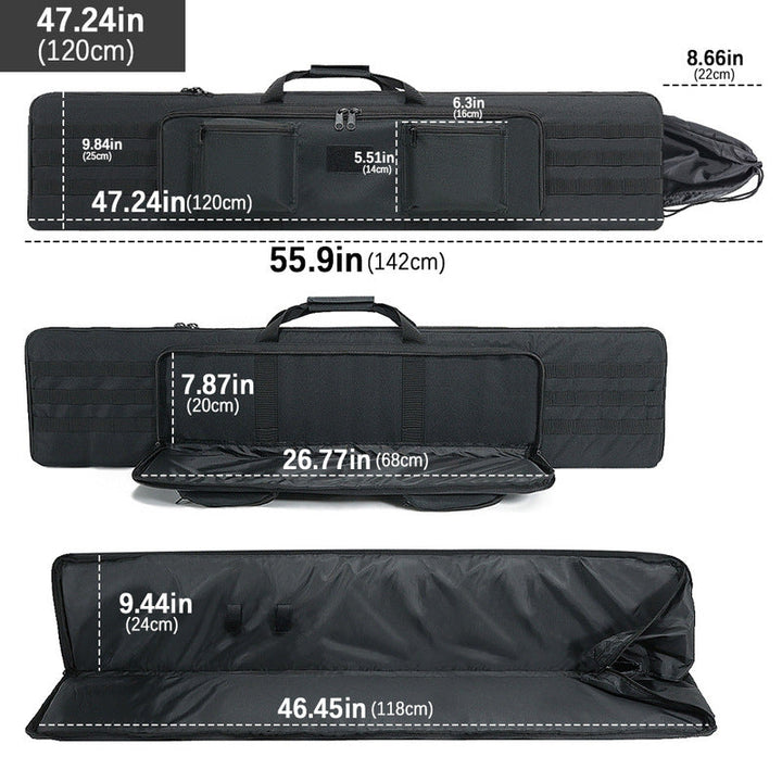 Firearm gear: pistol bags, rifle case, carbine backpack, sniper pistol protector, airsoft bag & hunting accessories.