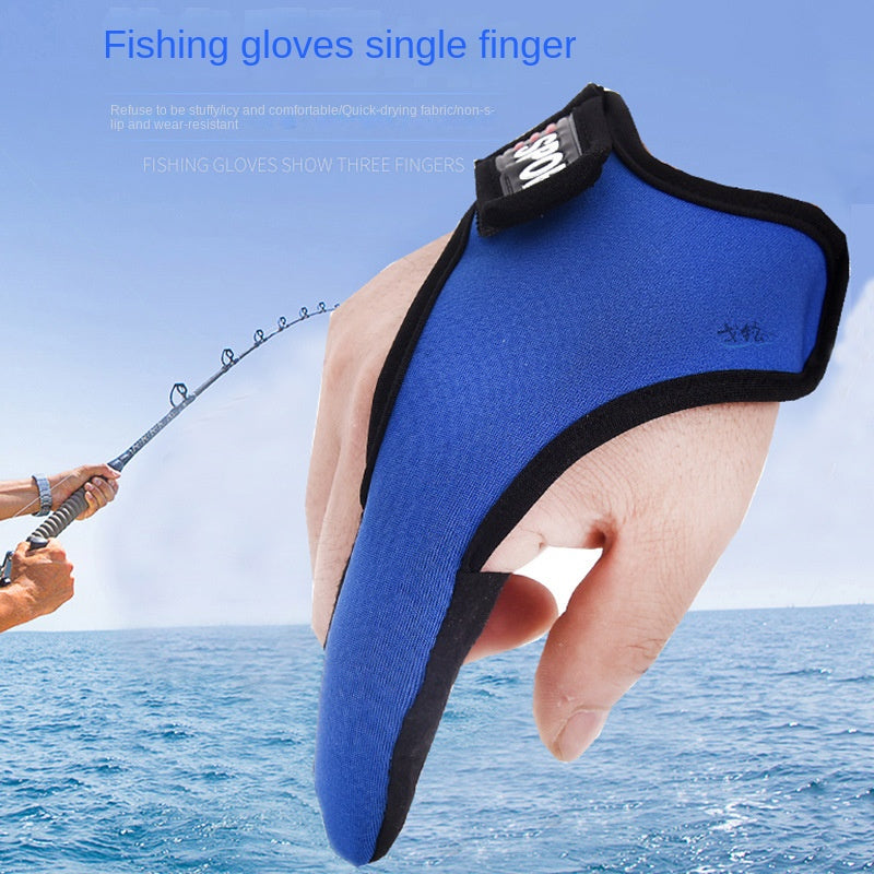 Breathable Fishing Single Finger Gloves Outdoor Sunscreen Control Line