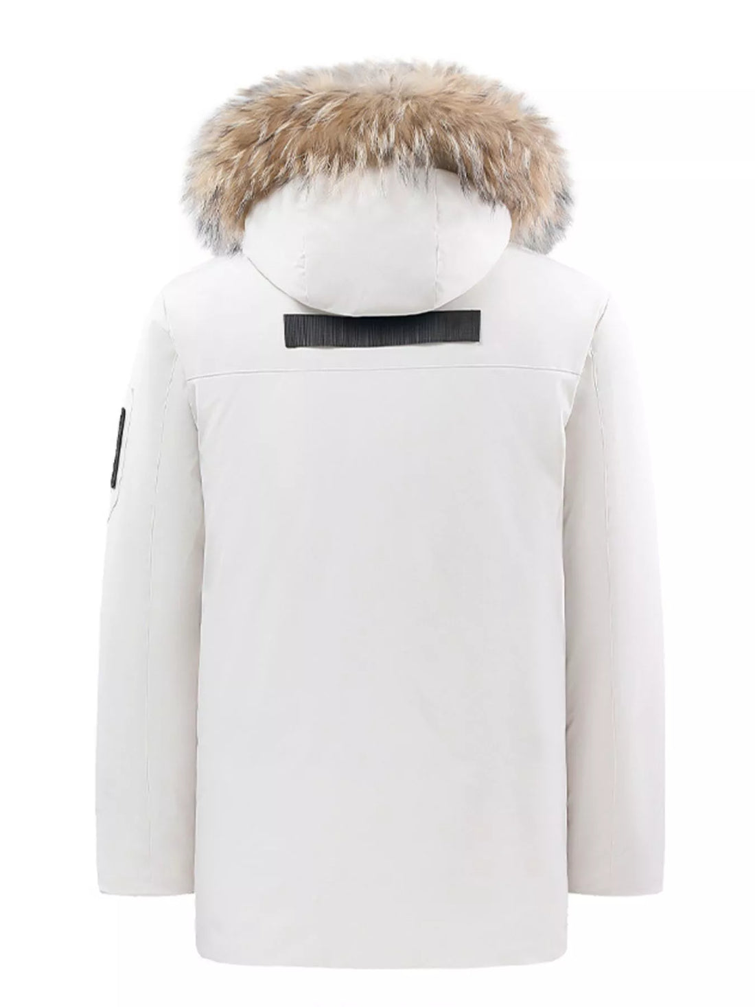 Men's Full Size Fur Hooded Winter Parka Coat Plus Size