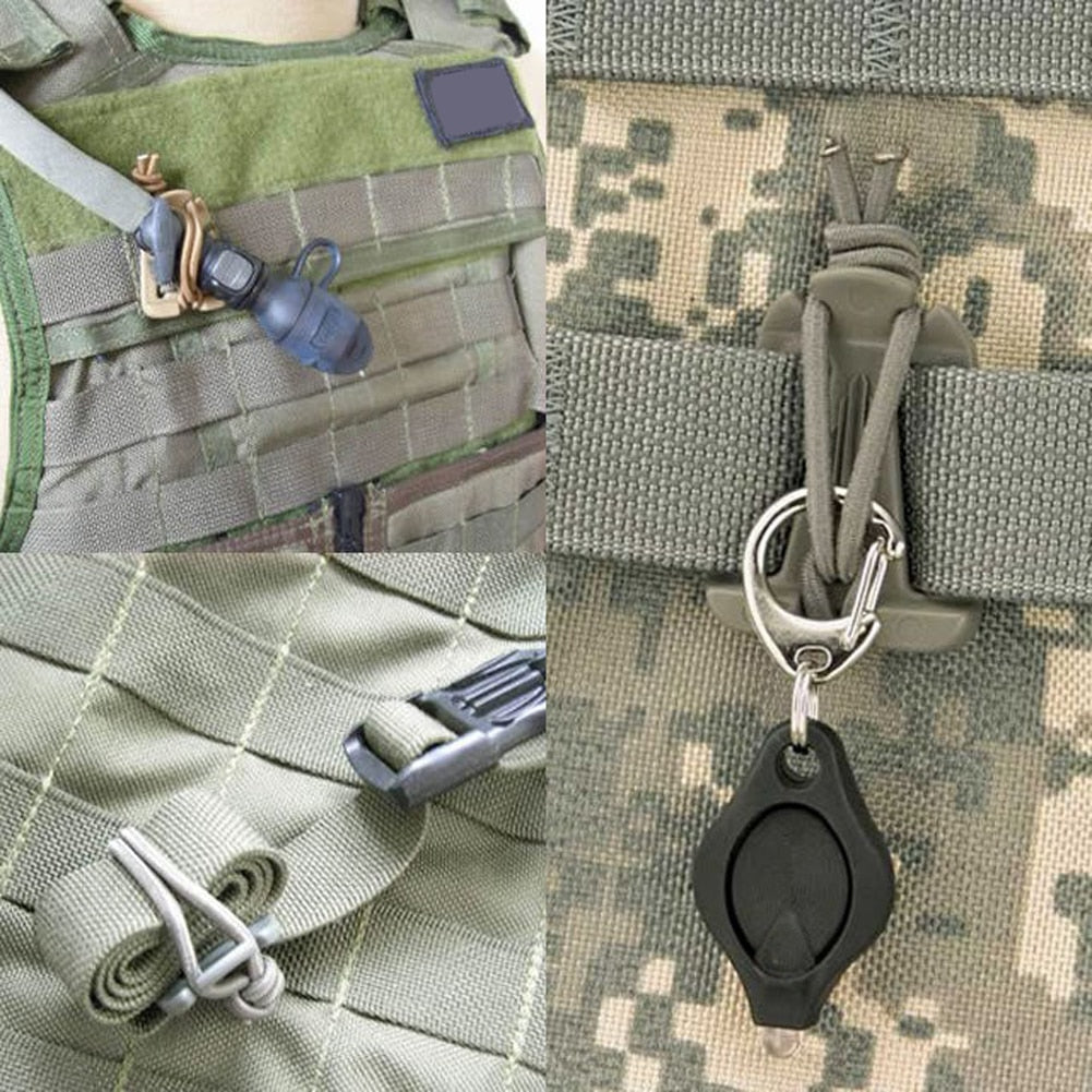 Molle Backpack Carabiner Clips Nylon Outdoor Camping Gear Hook