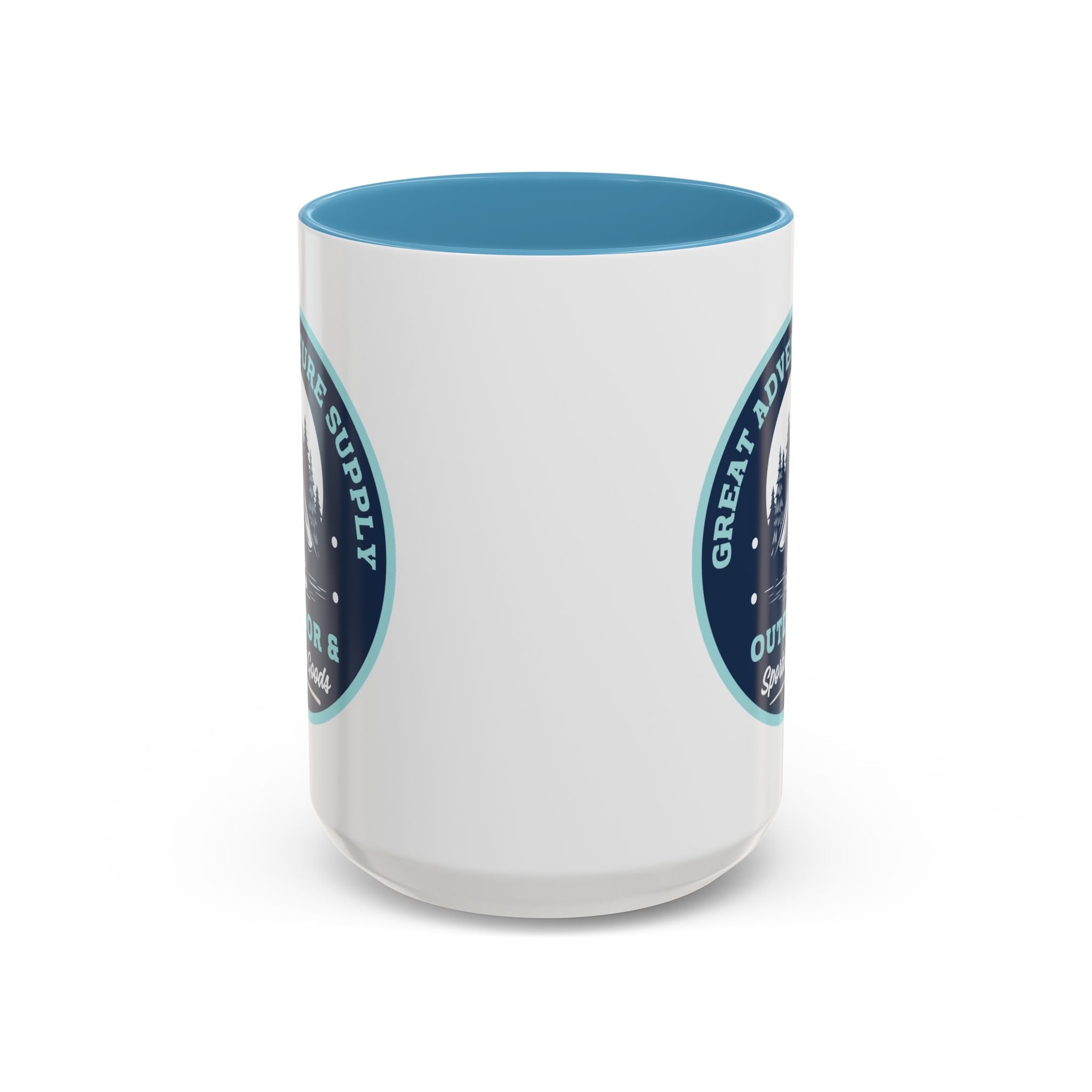 Outdoor Adventure Coffee Mug — Great Adventure Supply Campfire Design (11/15oz)