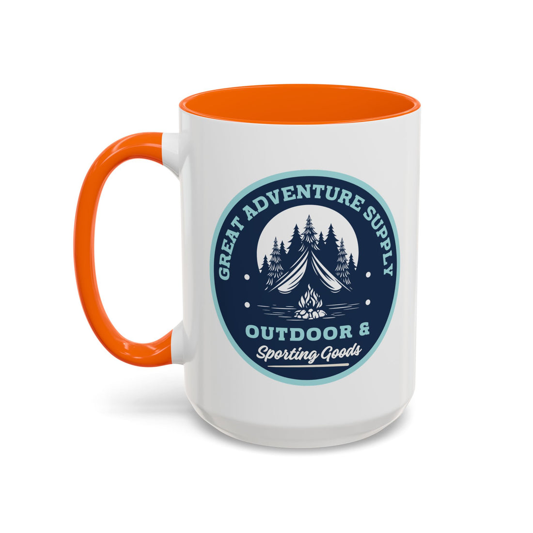 Outdoor Adventure Coffee Mug — Great Adventure Supply Campfire Design (11/15oz)