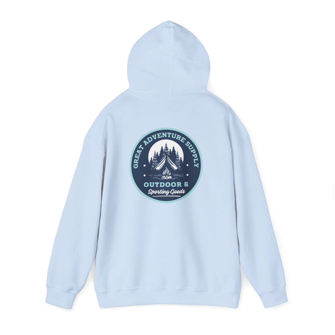 Outdoor Adventure Hoodie — "Great Adventure Supply" Graphic Pullover