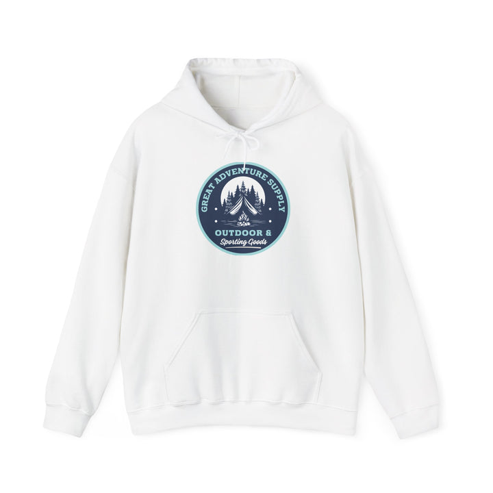 Outdoor Adventure Hoodie — "Great Adventure Supply" Graphic Pullover