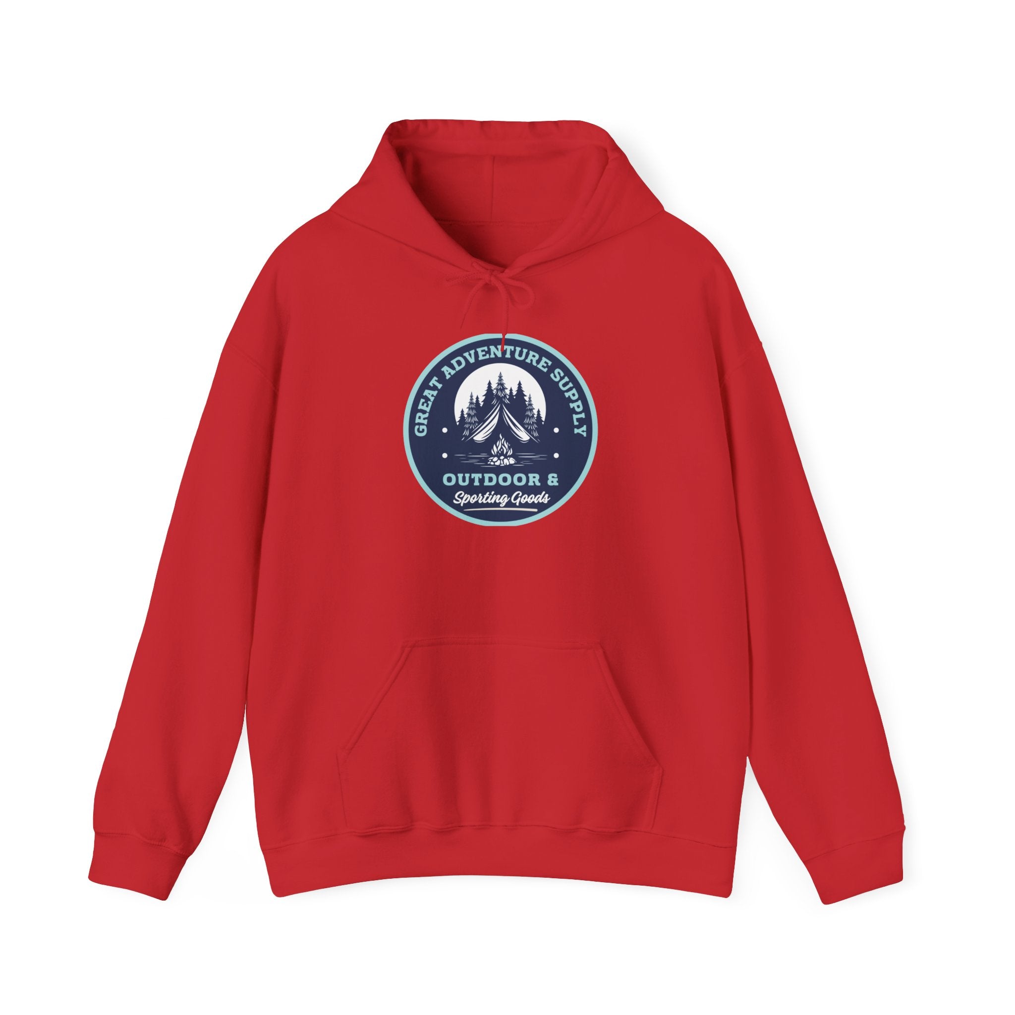 Outdoor Adventure Hoodie — "Great Adventure Supply" Graphic Pullover