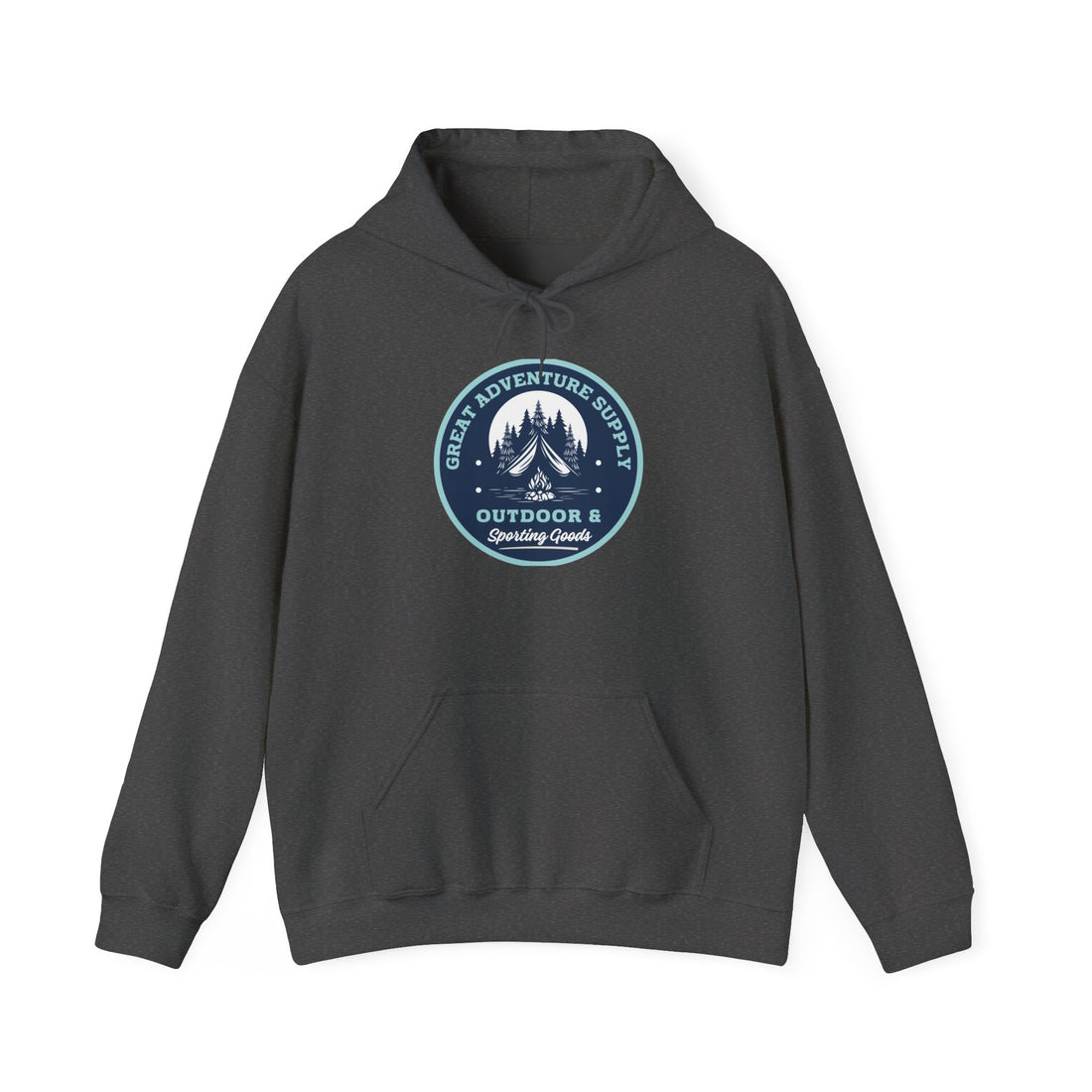 Outdoor Adventure Hoodie — "Great Adventure Supply" Graphic Pullover