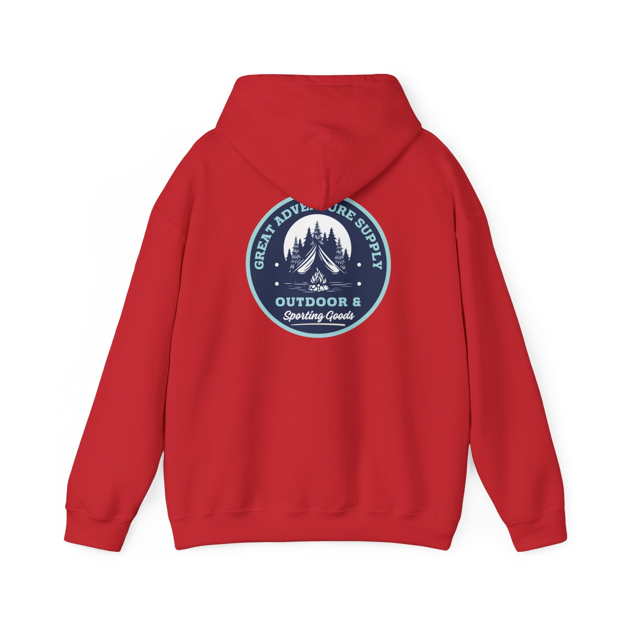 Outdoor Adventure Hoodie — "Great Adventure Supply" Graphic Pullover