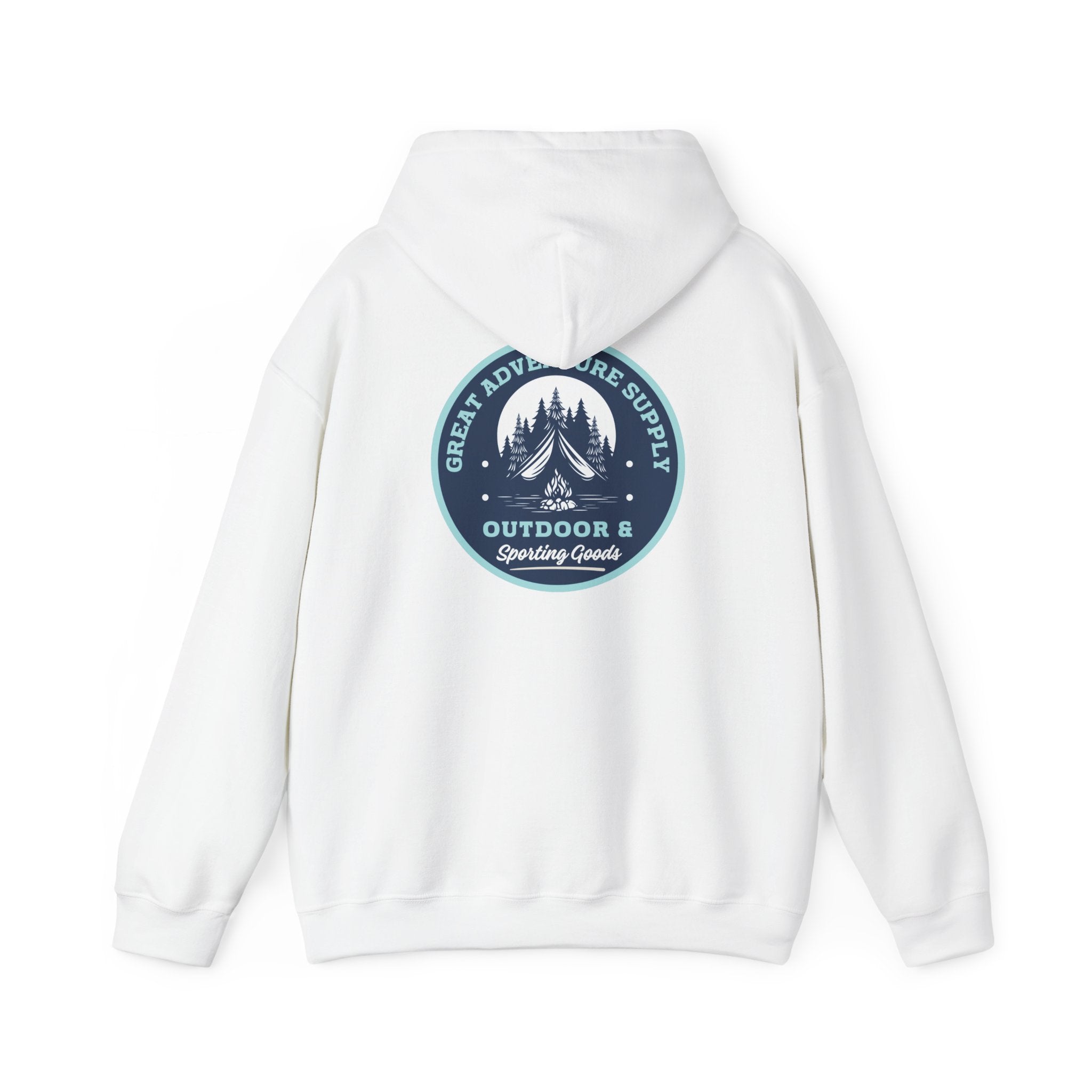 Outdoor Adventure Hoodie — "Great Adventure Supply" Graphic Pullover