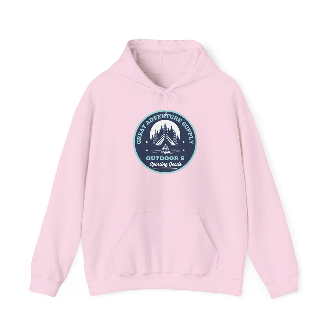 Outdoor Adventure Hoodie — "Great Adventure Supply" Graphic Pullover
