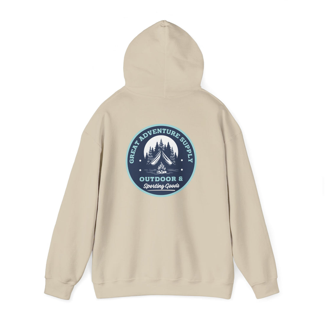 Outdoor Adventure Hoodie — "Great Adventure Supply" Graphic Pullover