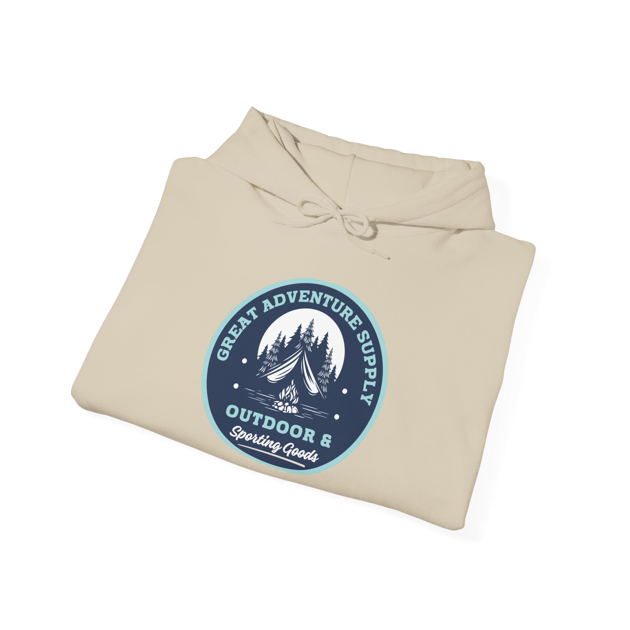Outdoor Adventure Hoodie — "Great Adventure Supply" Graphic Pullover