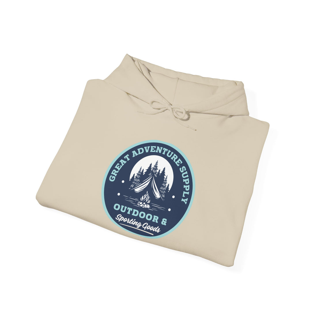 Outdoor Adventure Hoodie — "Great Adventure Supply" Graphic Pullover