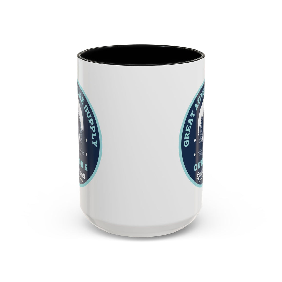 Outdoor Adventure Coffee Mug — Great Adventure Supply Campfire Design (11/15oz)