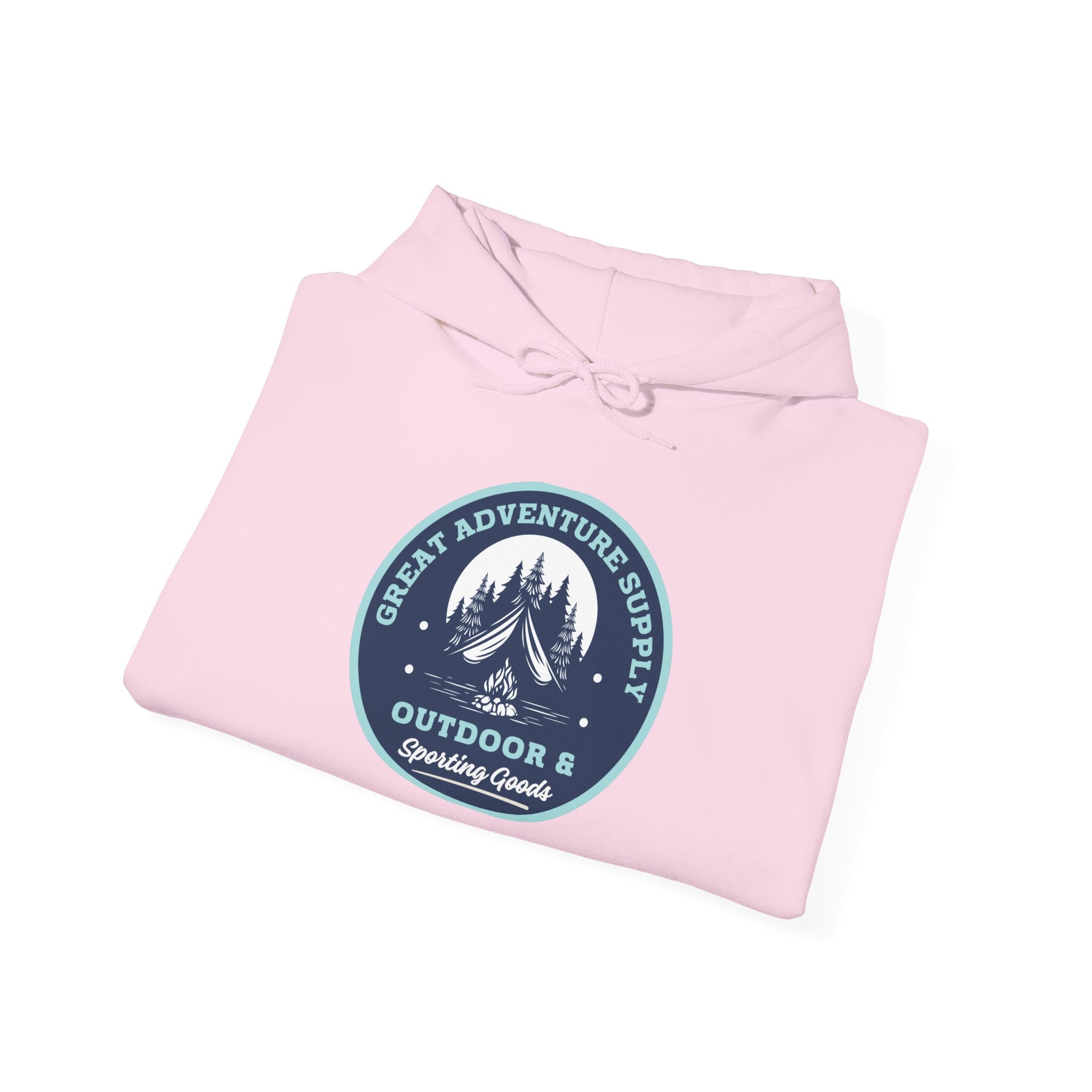 Outdoor Adventure Hoodie — "Great Adventure Supply" Graphic Pullover