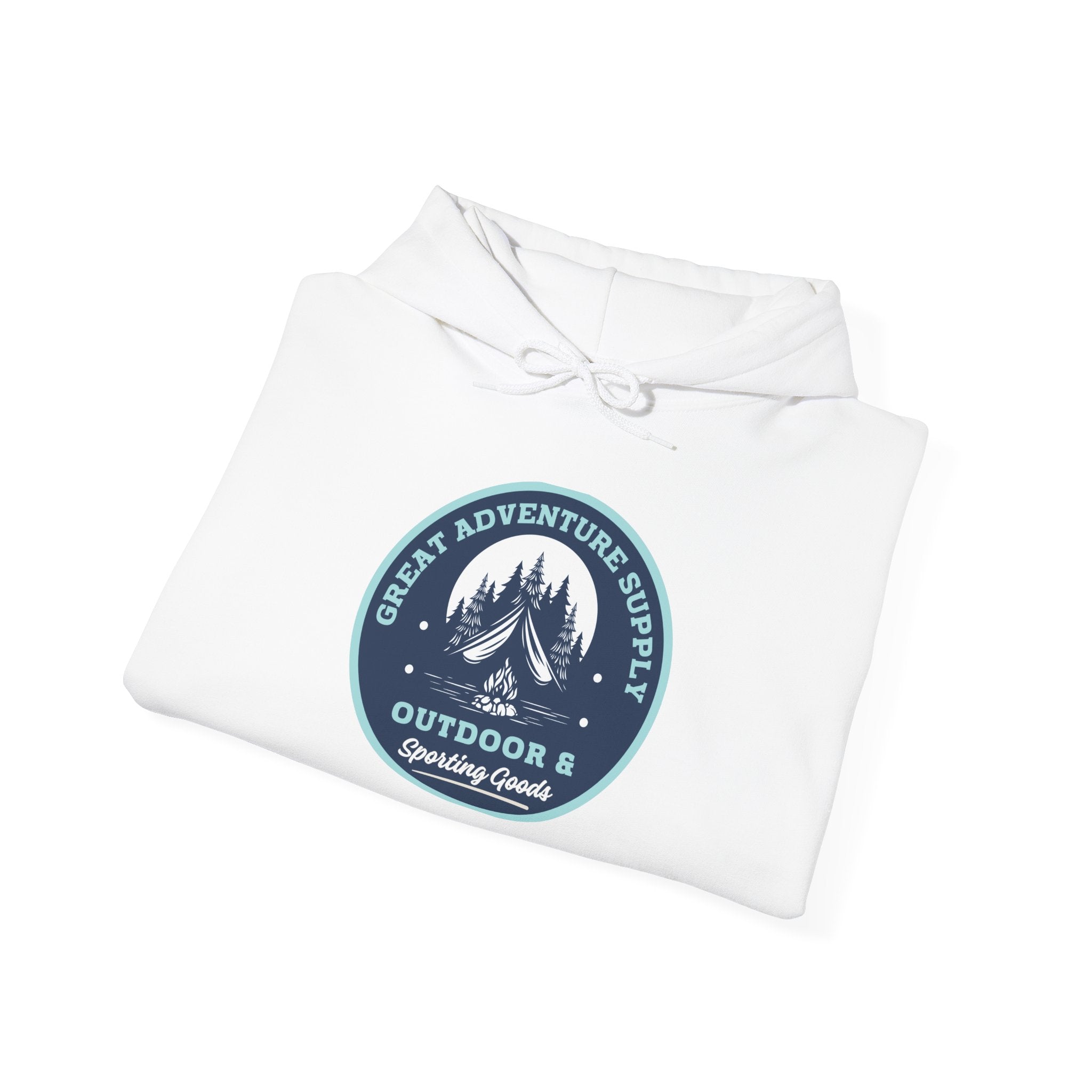 Outdoor Adventure Hoodie — "Great Adventure Supply" Graphic Pullover