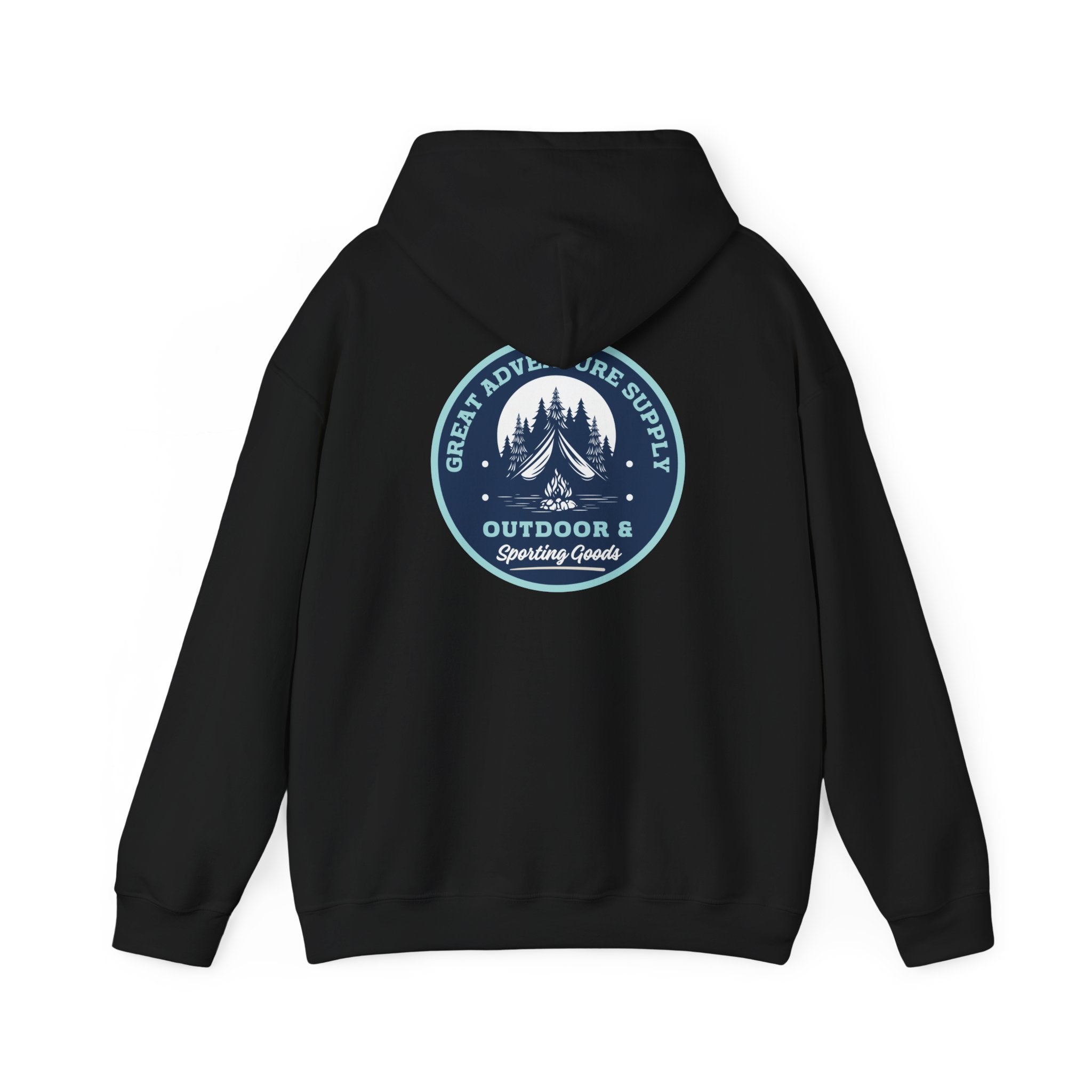 Outdoor Adventure Hoodie — "Great Adventure Supply" Graphic Pullover
