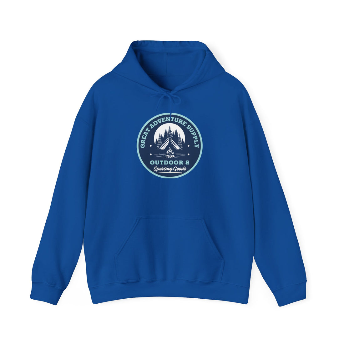 Outdoor Adventure Hoodie — "Great Adventure Supply" Graphic Pullover