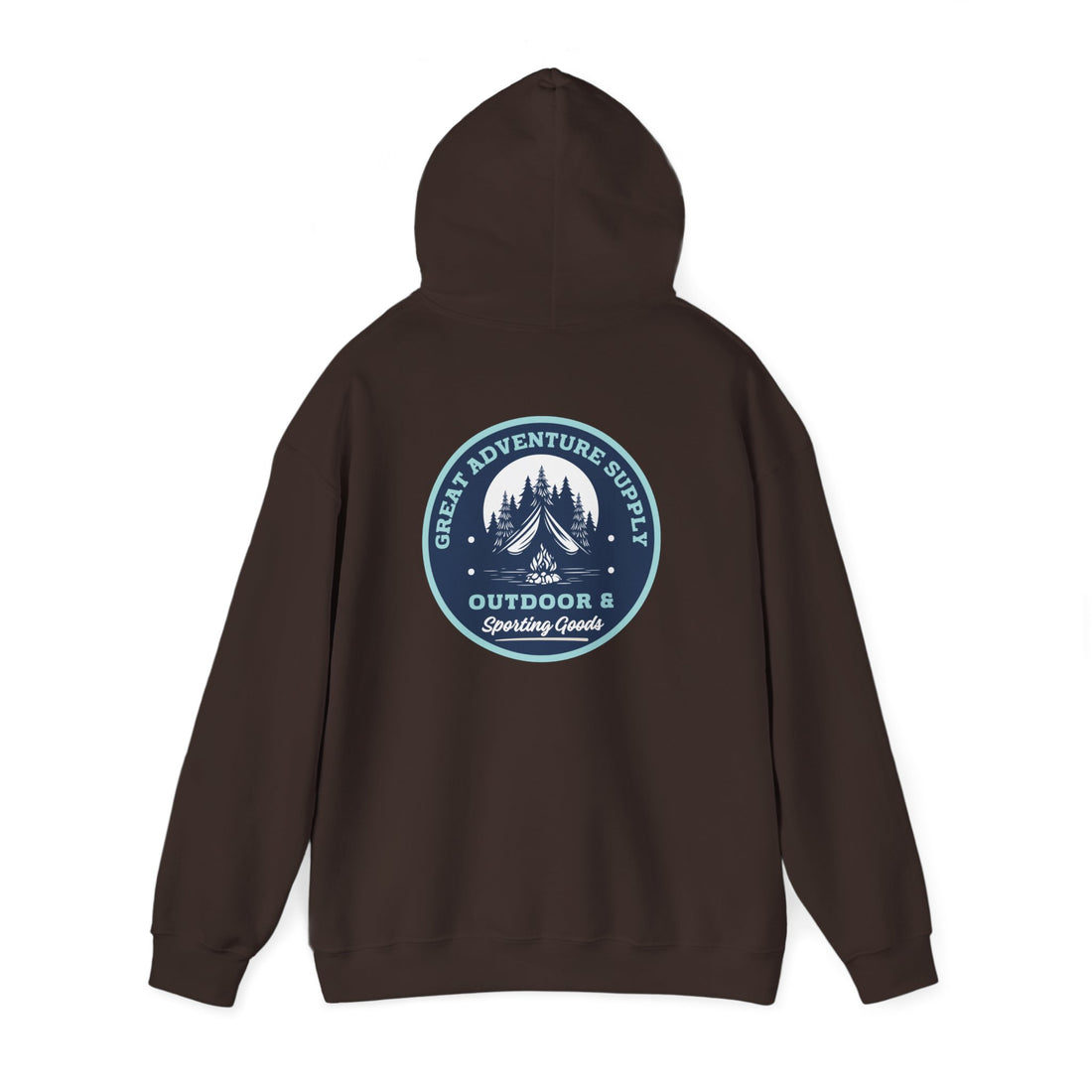 Outdoor Adventure Hoodie — "Great Adventure Supply" Graphic Pullover