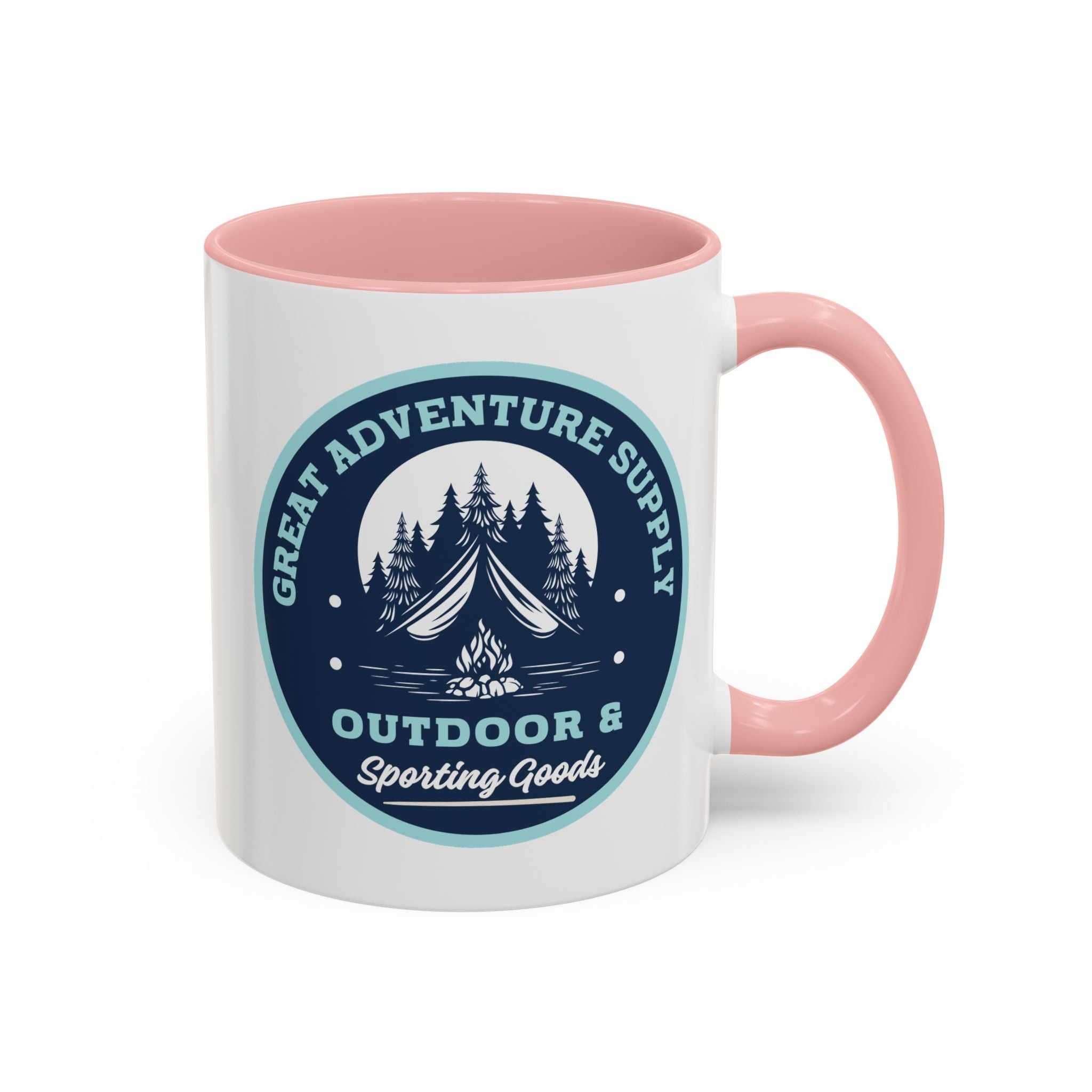Outdoor Adventure Coffee Mug — Great Adventure Supply Campfire Design (11/15oz)