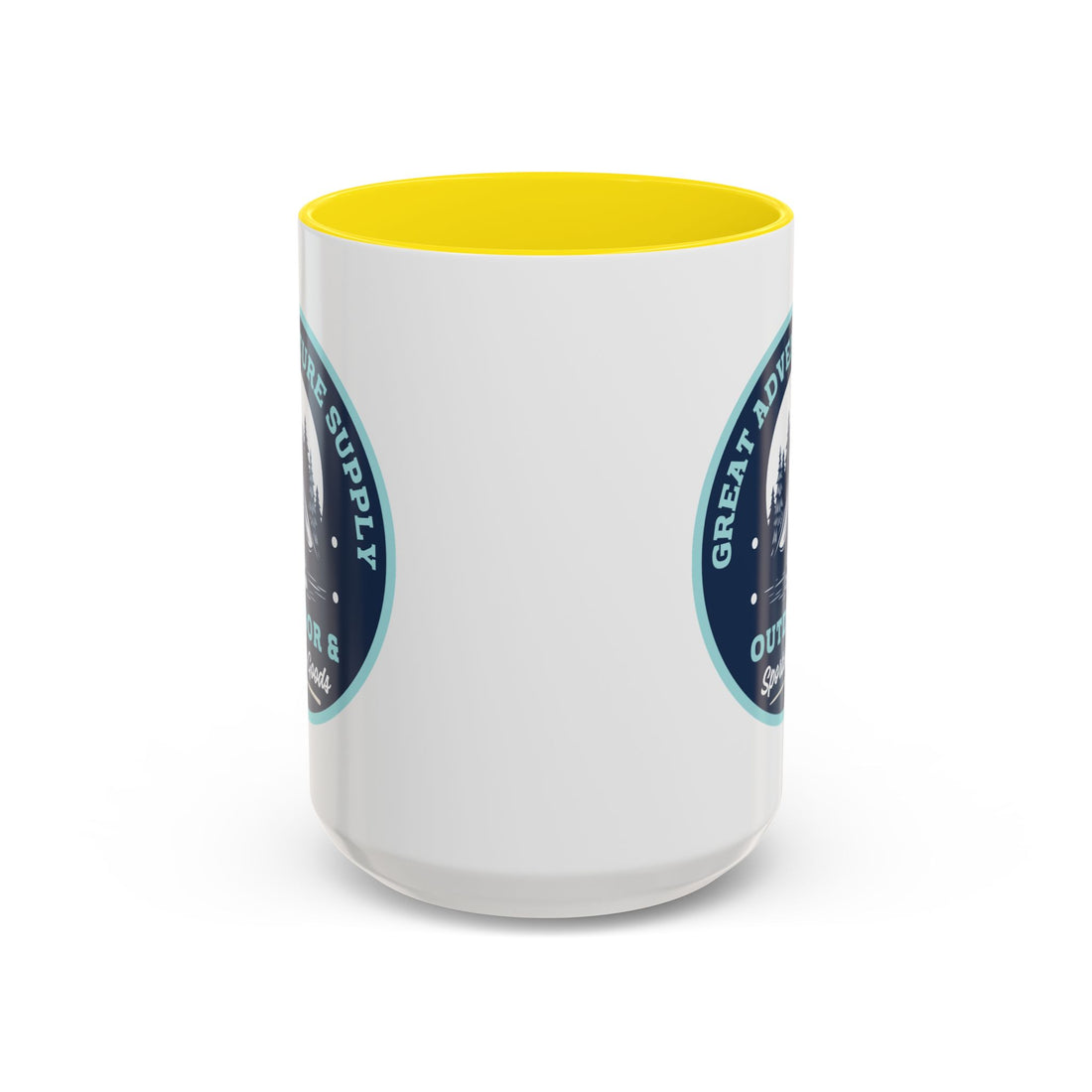 Outdoor Adventure Coffee Mug — Great Adventure Supply Campfire Design (11/15oz)