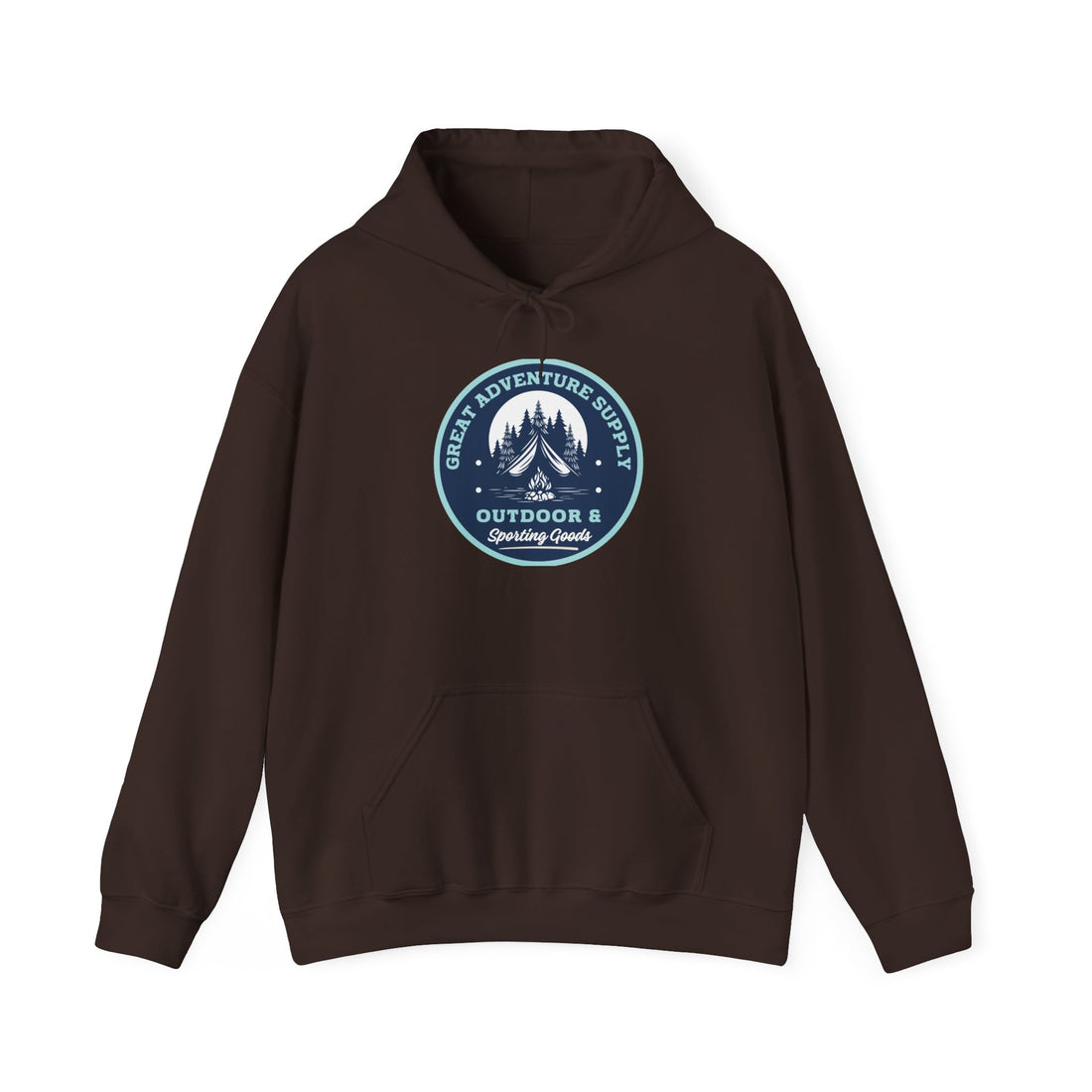 Outdoor Adventure Hoodie — "Great Adventure Supply" Graphic Pullover