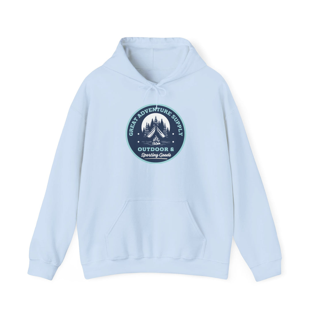 Outdoor Adventure Hoodie — "Great Adventure Supply" Graphic Pullover