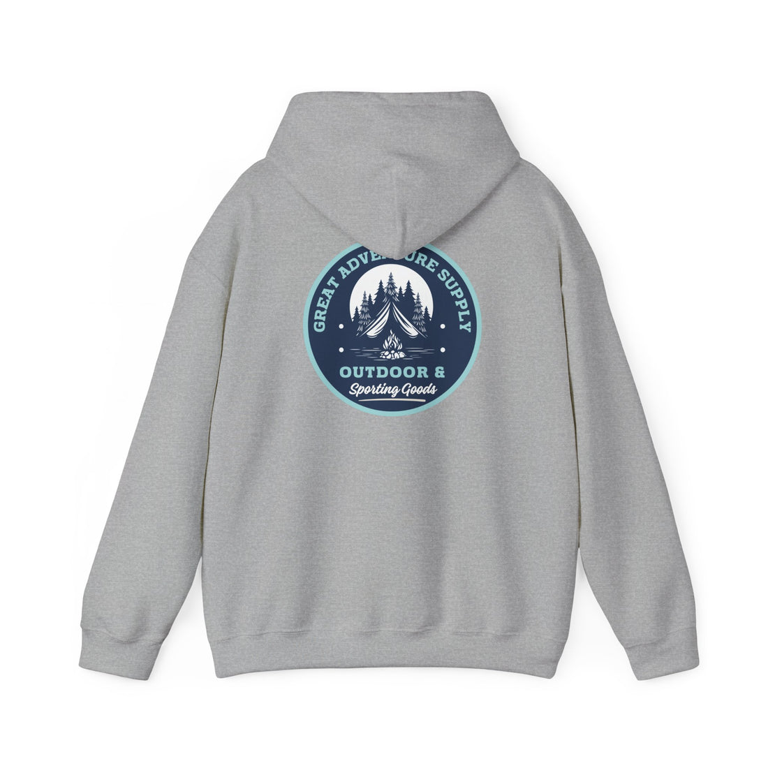 Outdoor Adventure Hoodie — "Great Adventure Supply" Graphic Pullover