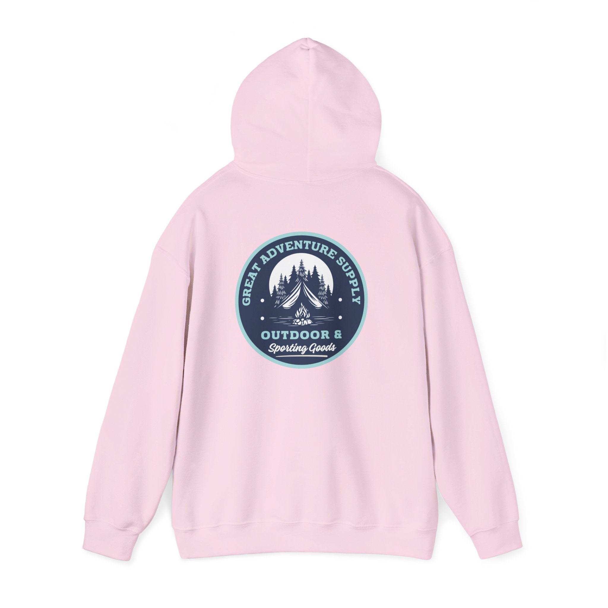 Outdoor Adventure Hoodie — "Great Adventure Supply" Graphic Pullover