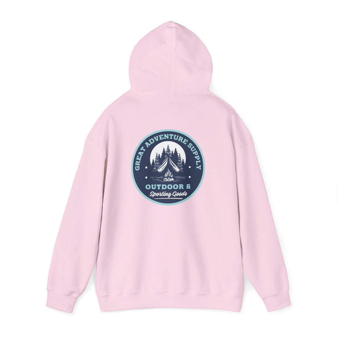 Outdoor Adventure Hoodie — "Great Adventure Supply" Graphic Pullover