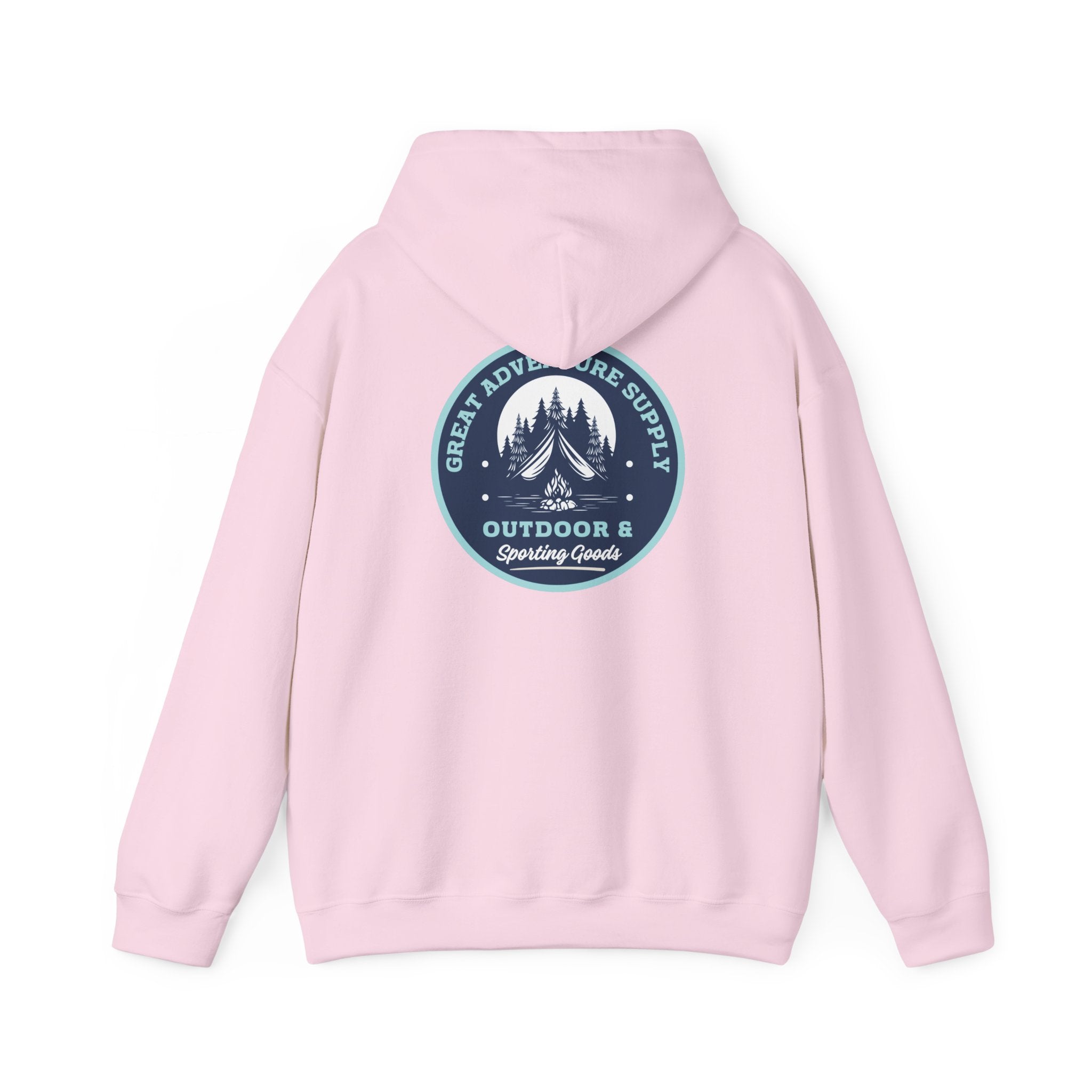 Outdoor Adventure Hoodie — "Great Adventure Supply" Graphic Pullover