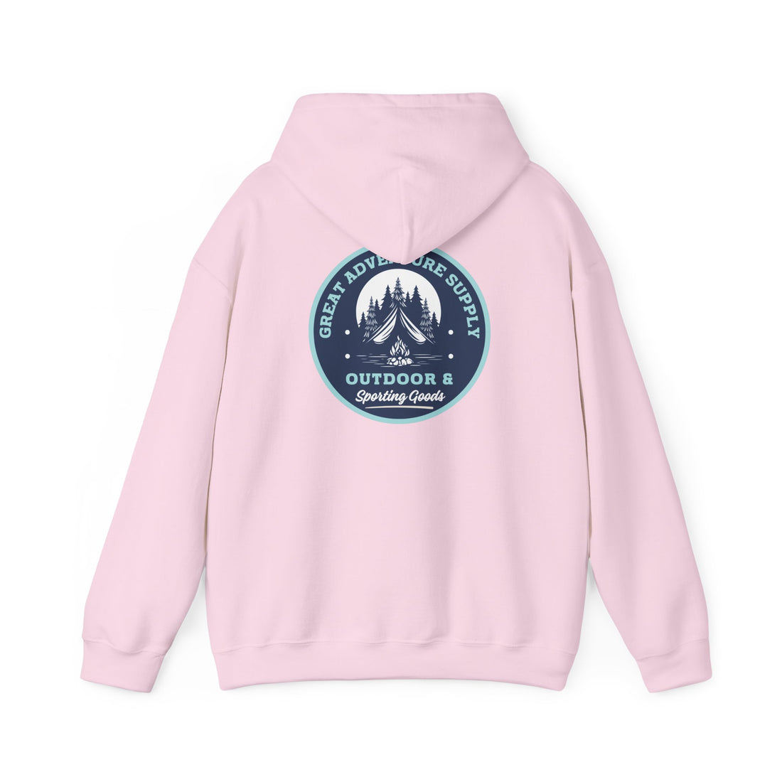Outdoor Adventure Hoodie — "Great Adventure Supply" Graphic Pullover