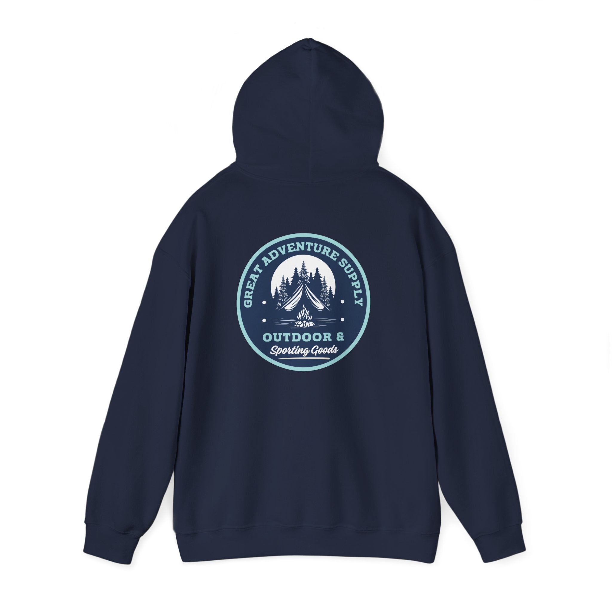 Outdoor Adventure Hoodie — "Great Adventure Supply" Graphic Pullover