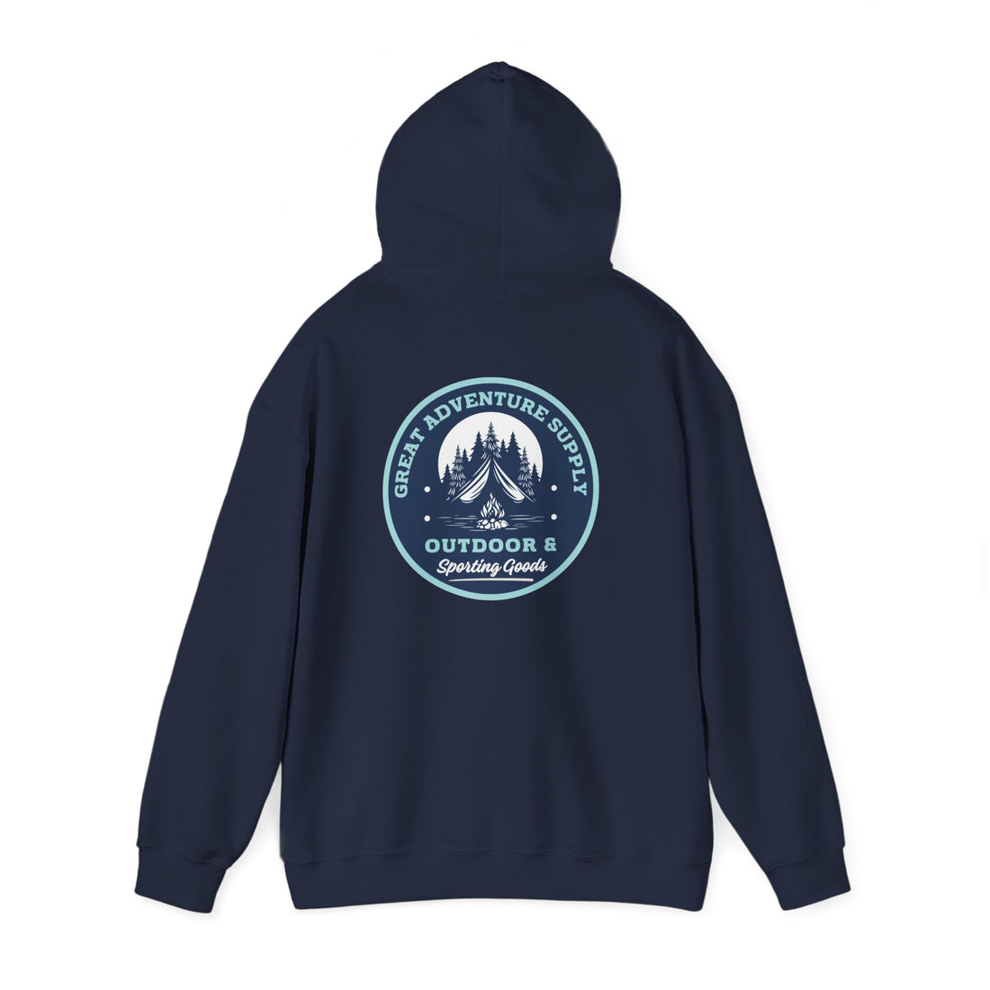 Outdoor Adventure Hoodie — "Great Adventure Supply" Graphic Pullover