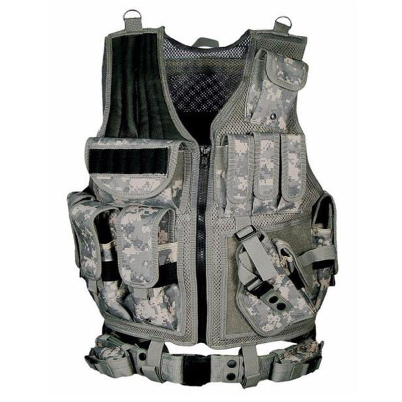 Tactical Military Combat Vest Molle Plate Carrier Hunting Training Gear
