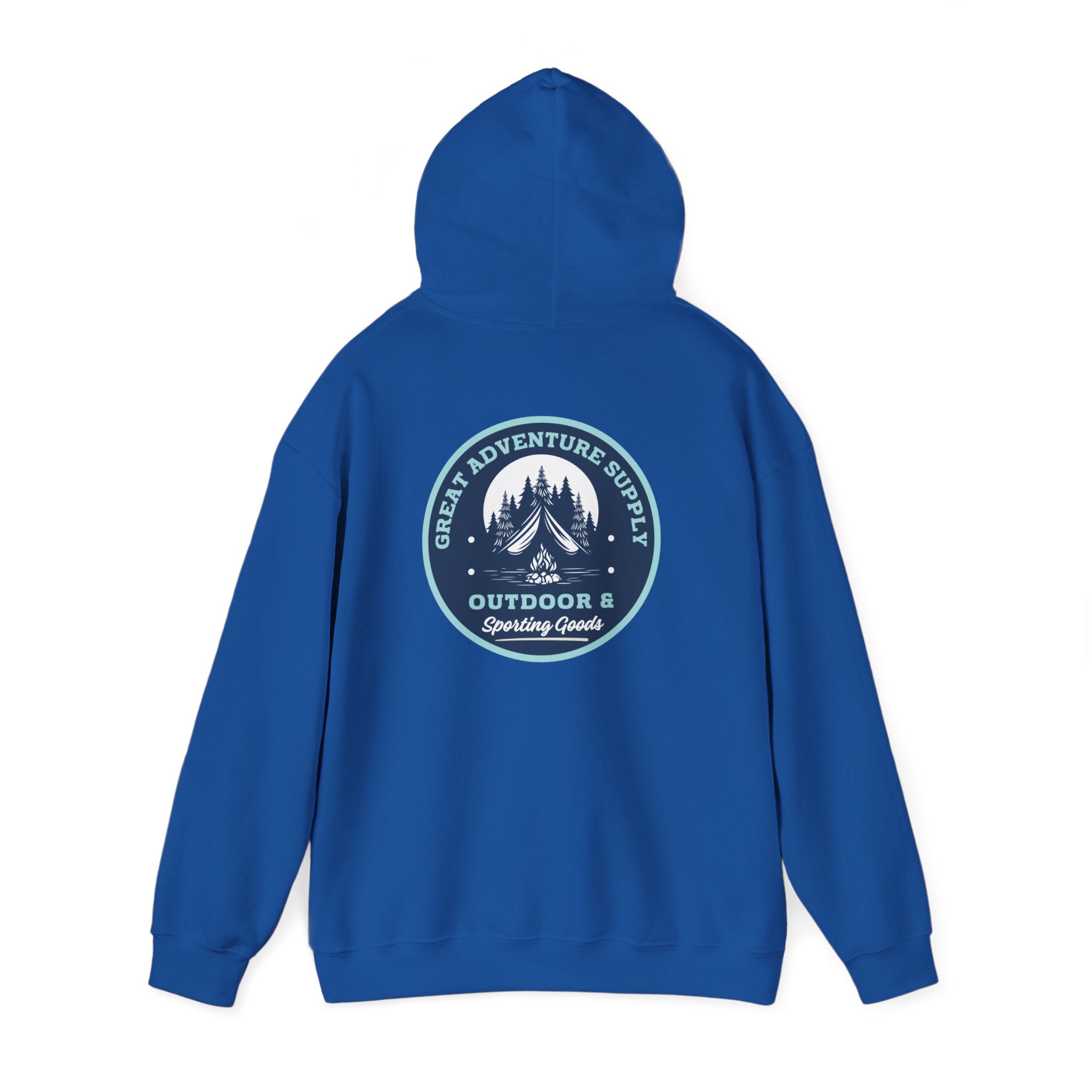 Outdoor Adventure Hoodie — "Great Adventure Supply" Graphic Pullover
