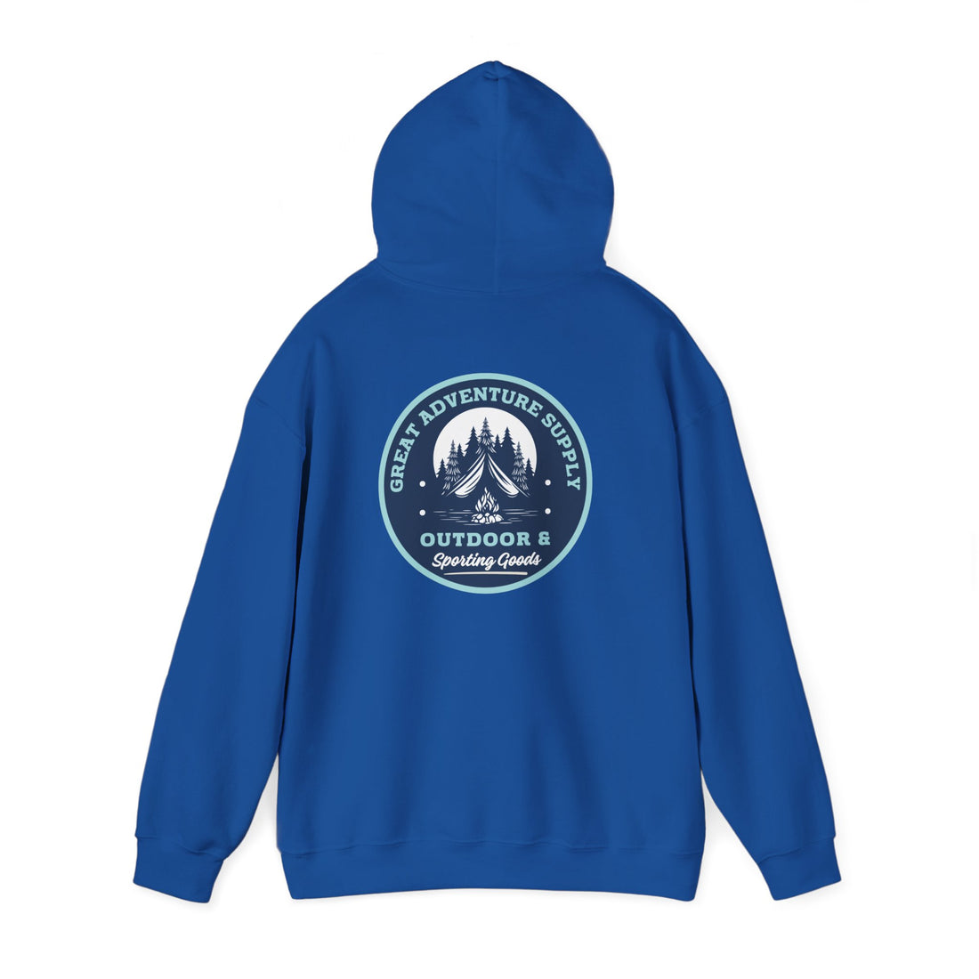 Outdoor Adventure Hoodie — "Great Adventure Supply" Graphic Pullover