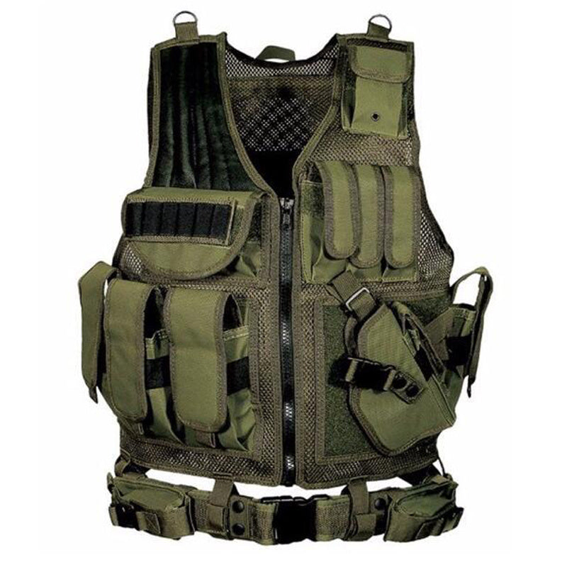 Tactical Military Combat Vest Molle Plate Carrier Hunting Training Gear