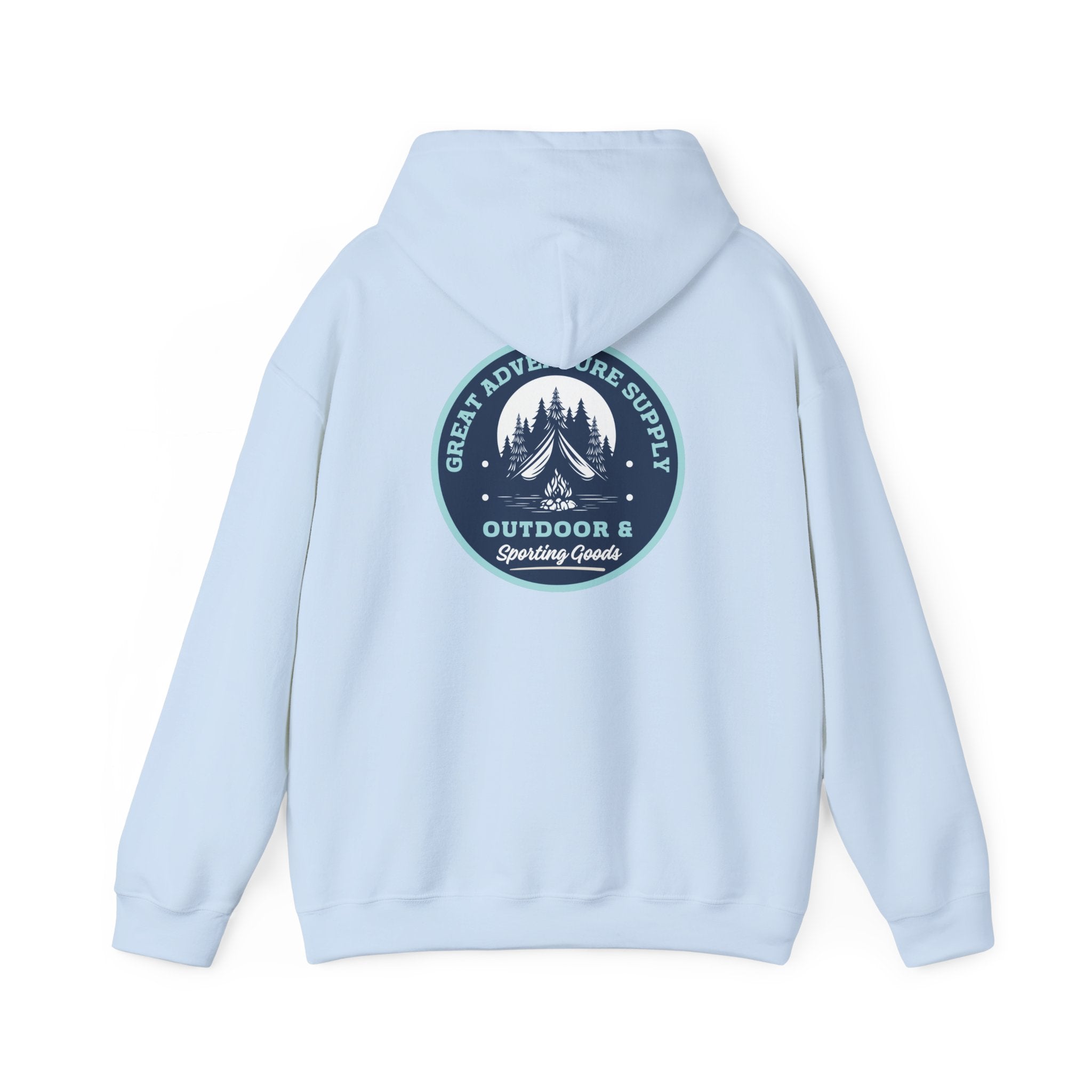 Outdoor Adventure Hoodie — "Great Adventure Supply" Graphic Pullover