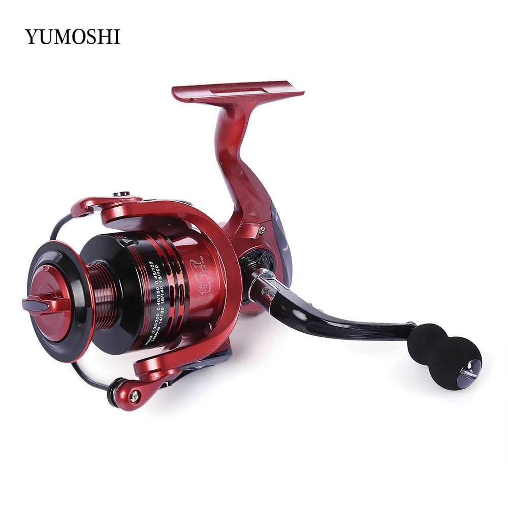 13+1BB Metal Spinning Reel Aluminum Spool Foldable Handle Fishing