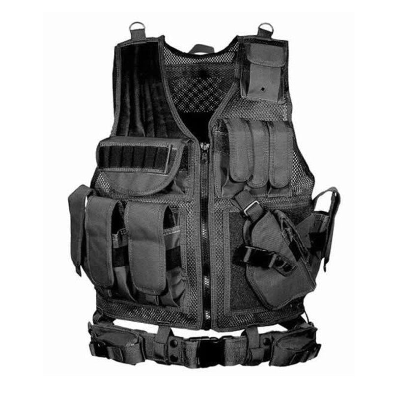 Tactical Military Combat Vest Molle Plate Carrier Hunting Training Gear