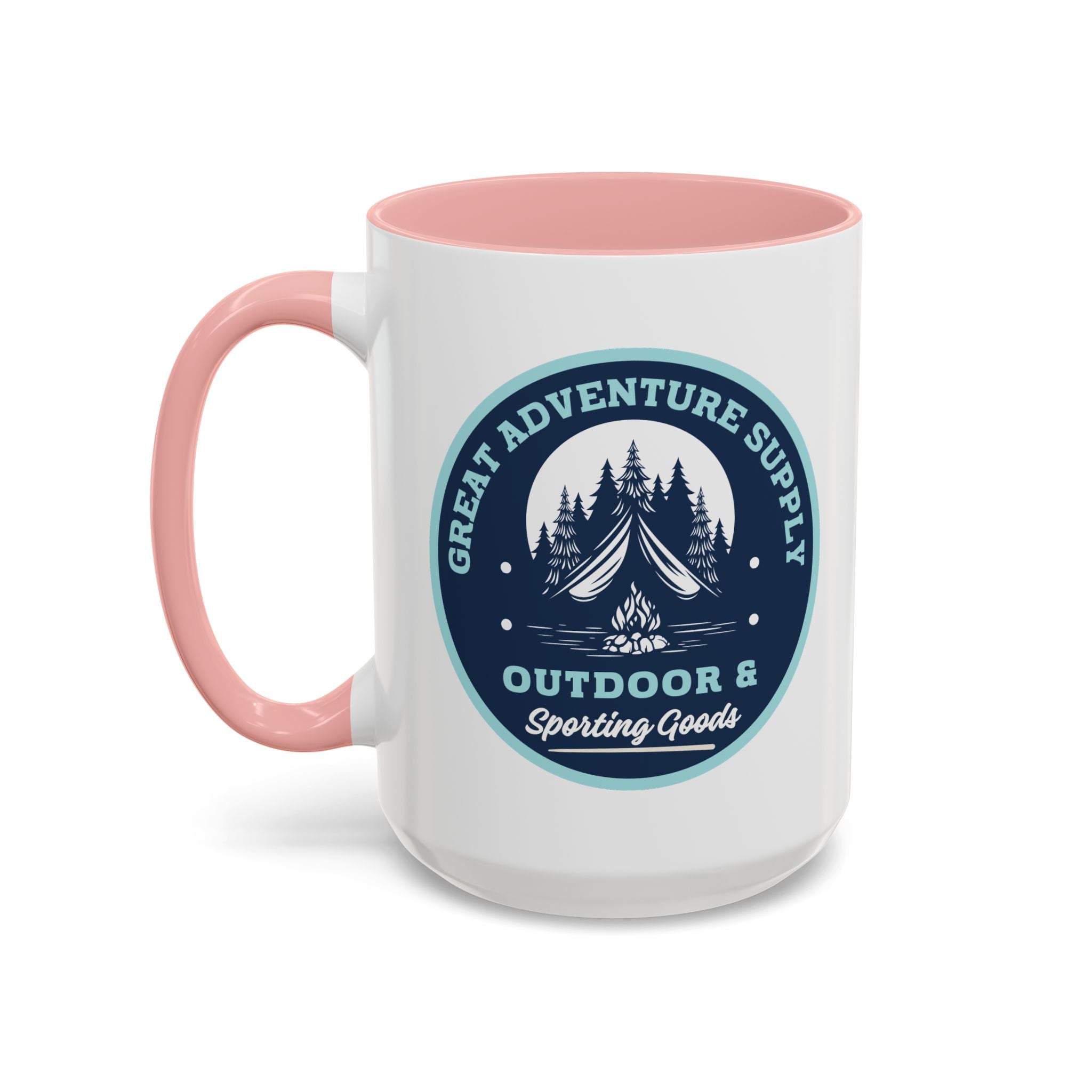Outdoor Adventure Coffee Mug — Great Adventure Supply Campfire Design (11/15oz)
