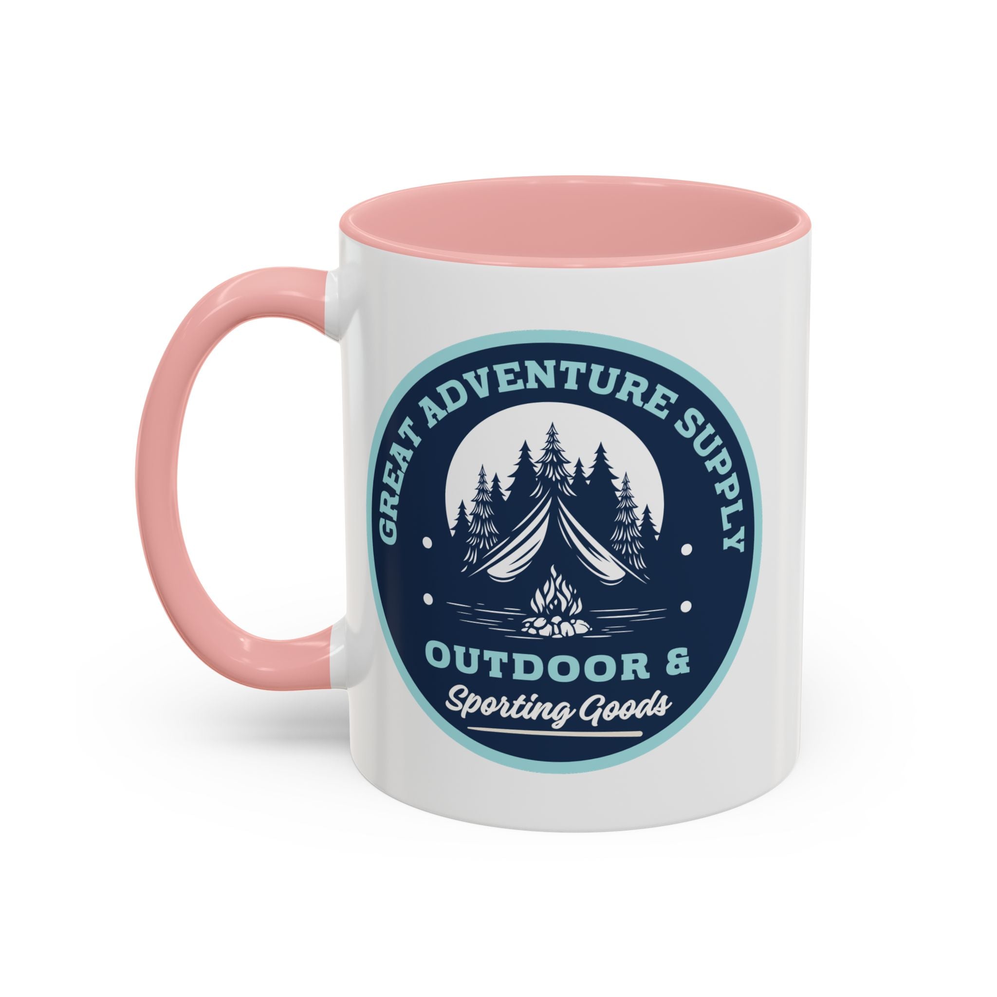 Outdoor Adventure Coffee Mug — Great Adventure Supply Campfire Design (11/15oz)