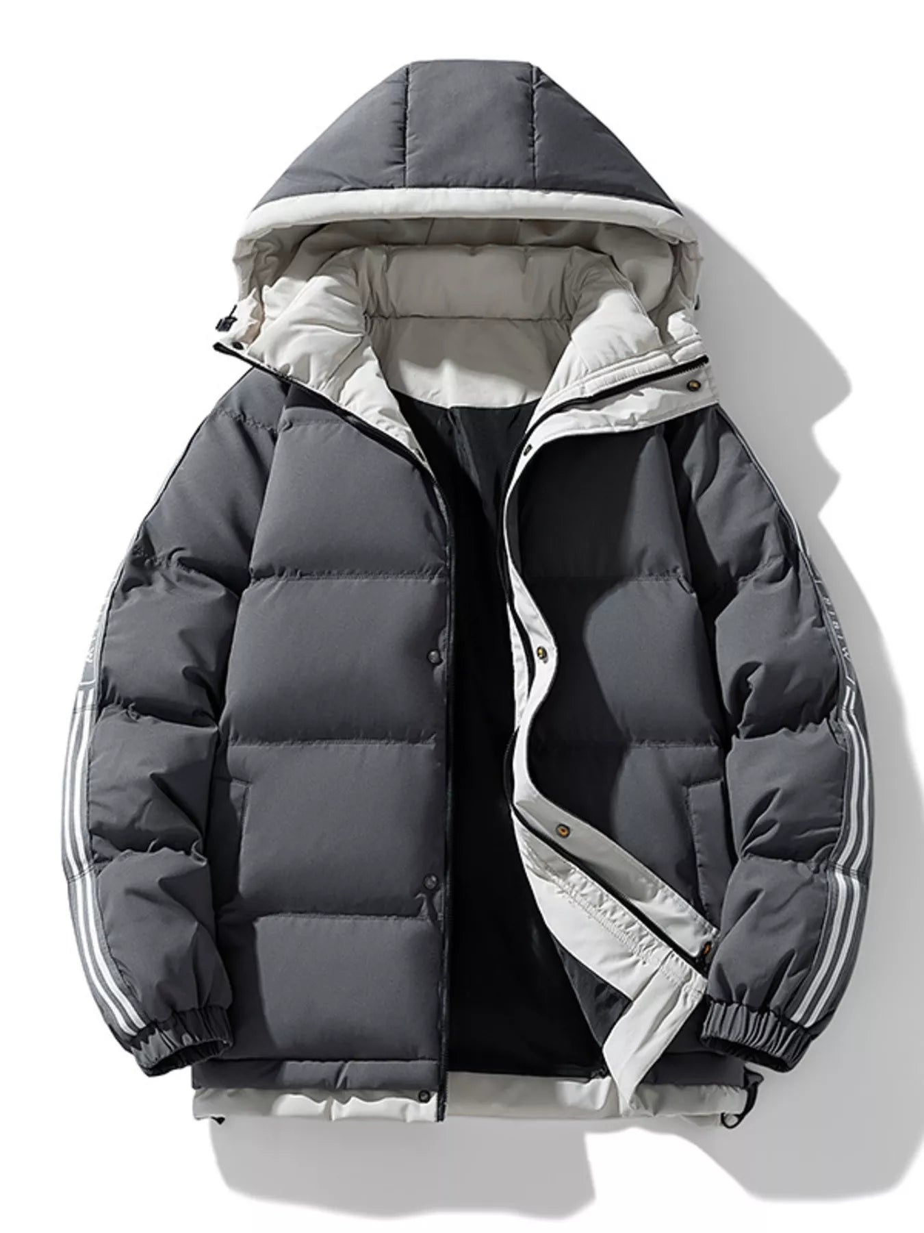 Men's Plus Size Hooded Padded Winter Coat