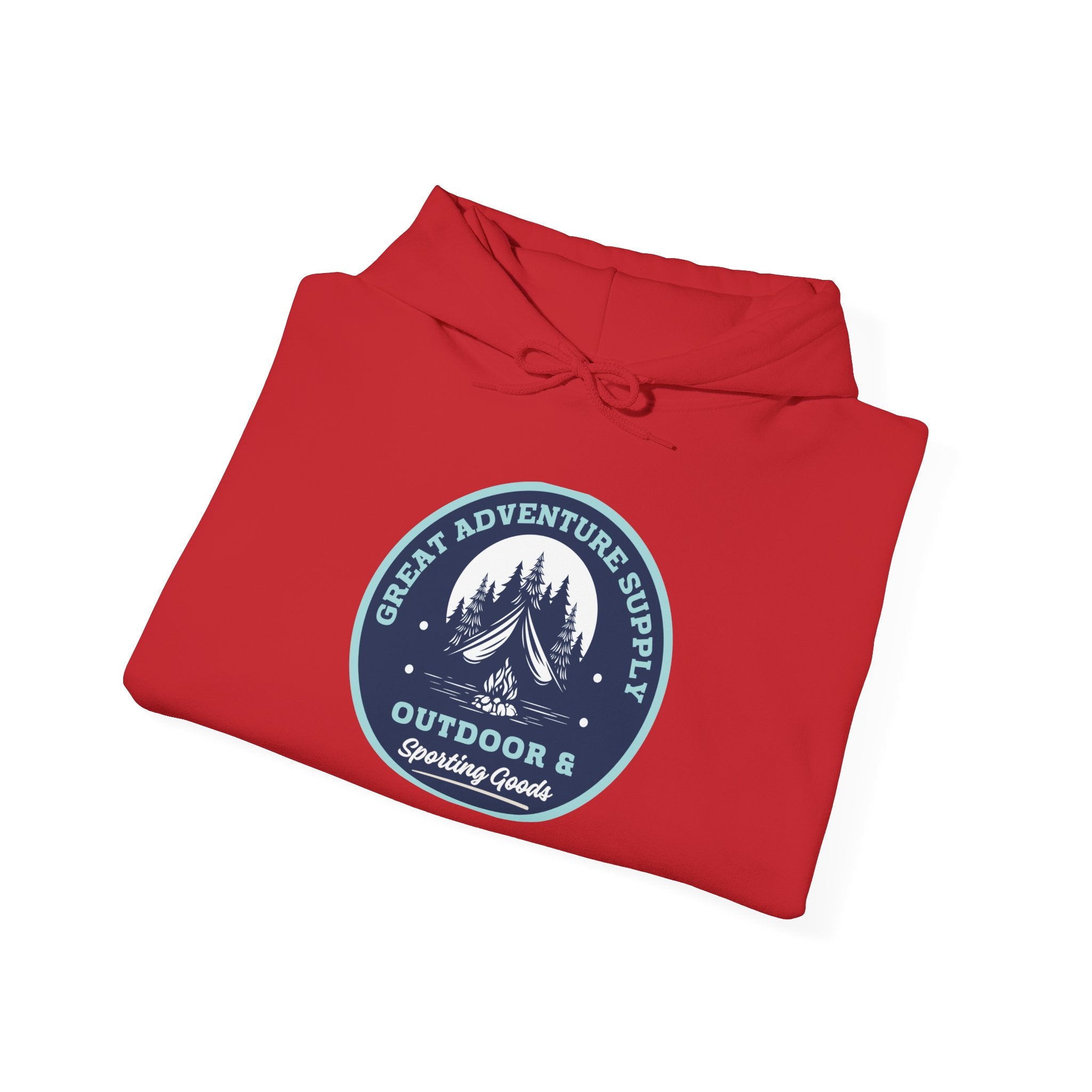 Outdoor Adventure Hoodie — "Great Adventure Supply" Graphic Pullover