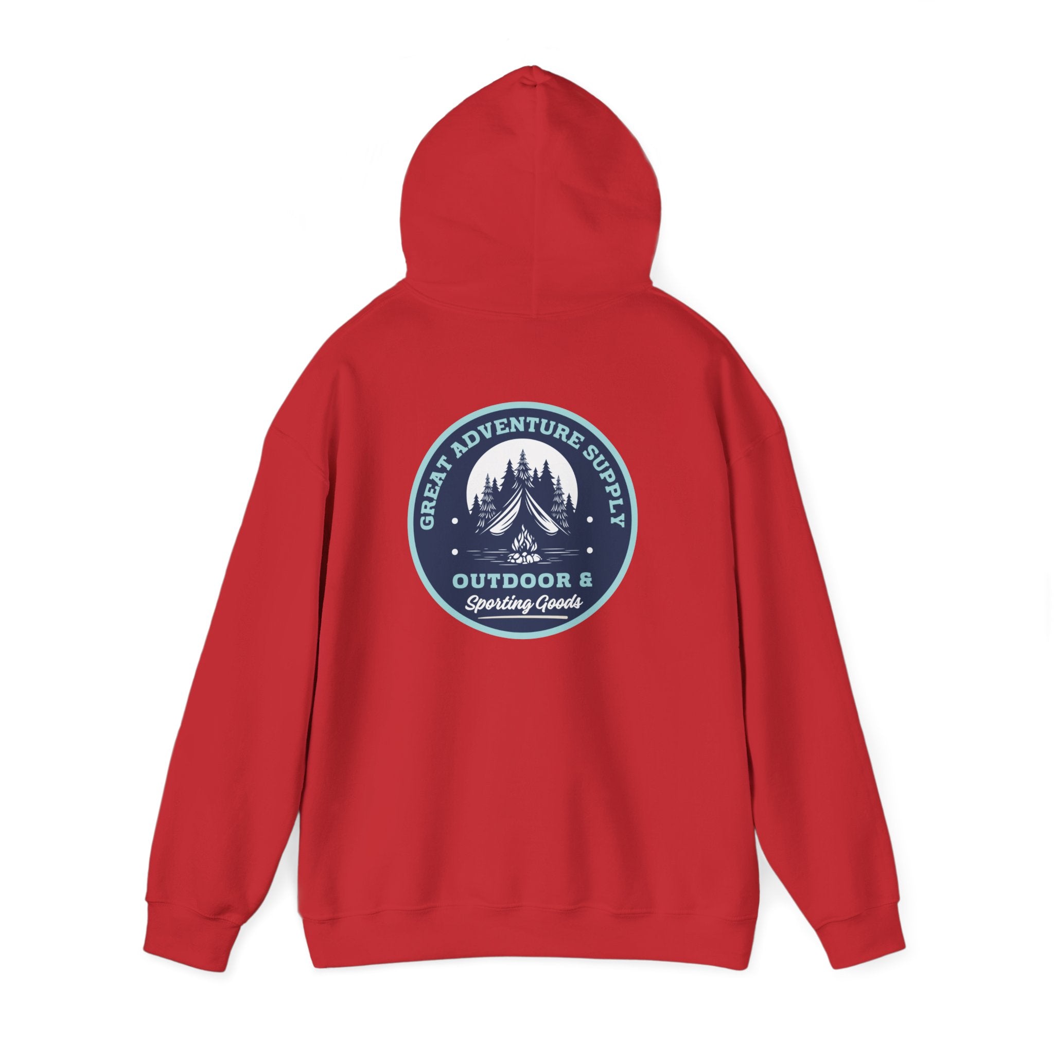 Outdoor Adventure Hoodie — "Great Adventure Supply" Graphic Pullover