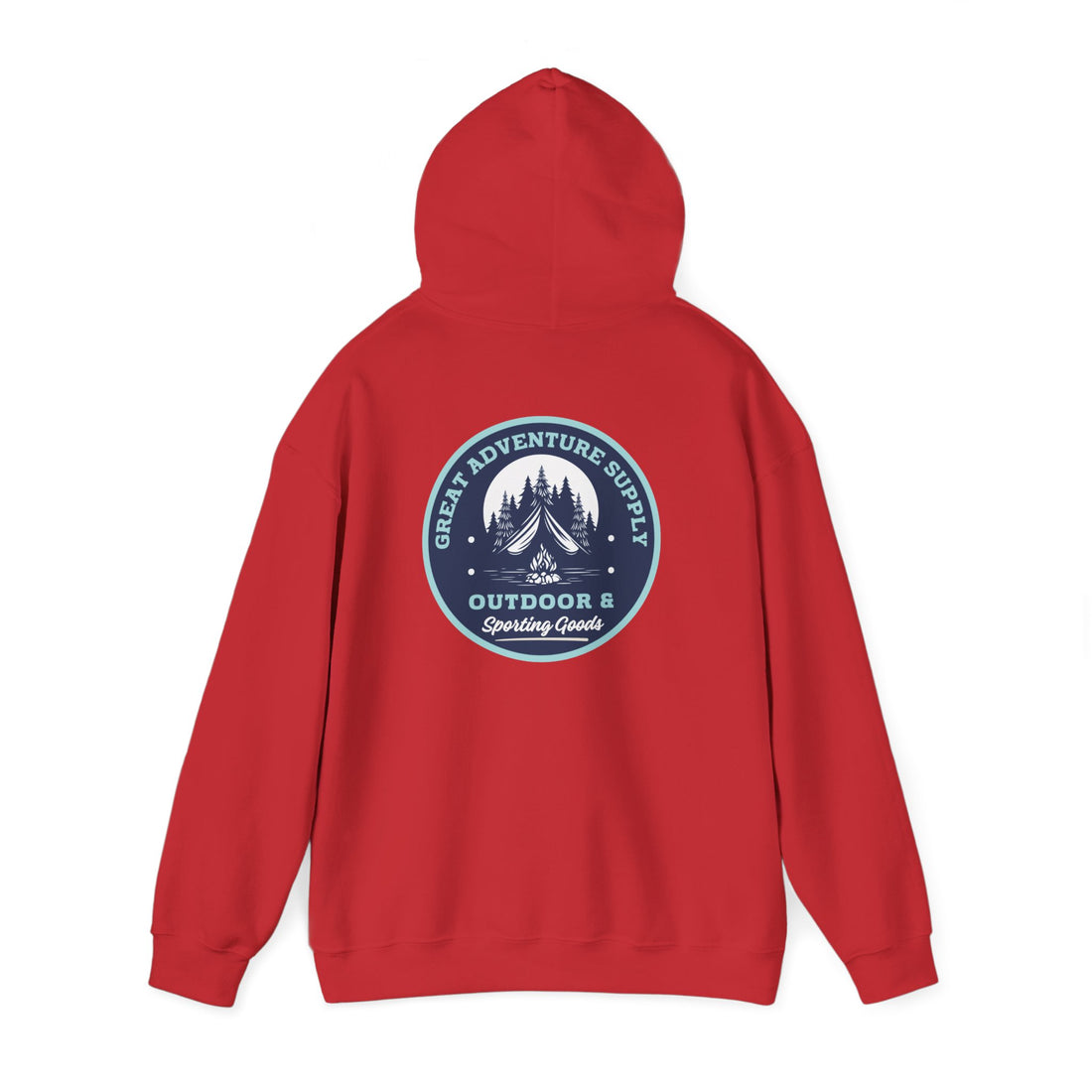 Outdoor Adventure Hoodie — "Great Adventure Supply" Graphic Pullover