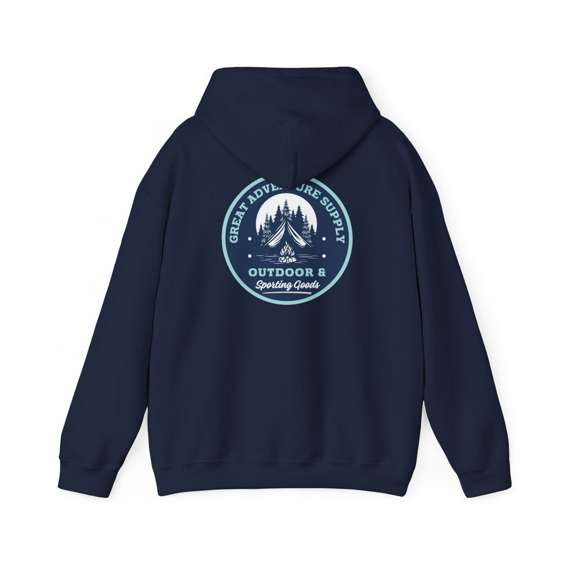 Outdoor Adventure Hoodie — "Great Adventure Supply" Graphic Pullover