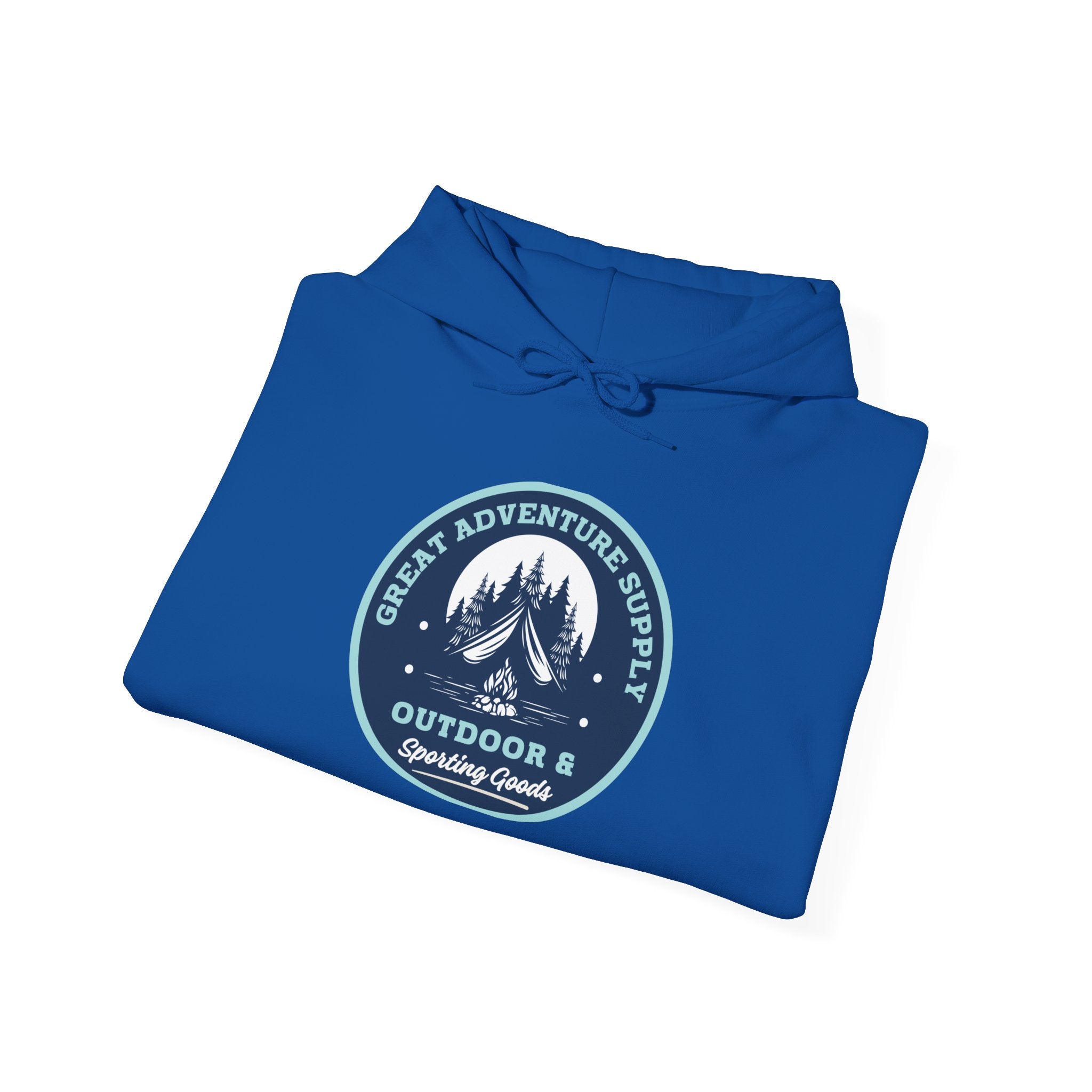 Outdoor Adventure Hoodie — "Great Adventure Supply" Graphic Pullover
