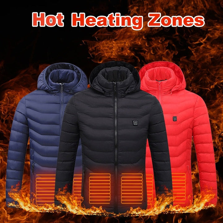 New Heated Jacket Coat USB Electric Jacket Cotton