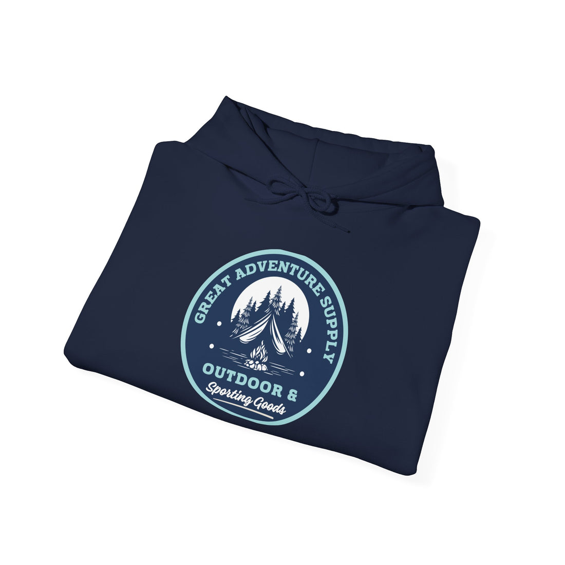 Outdoor Adventure Hoodie — "Great Adventure Supply" Graphic Pullover